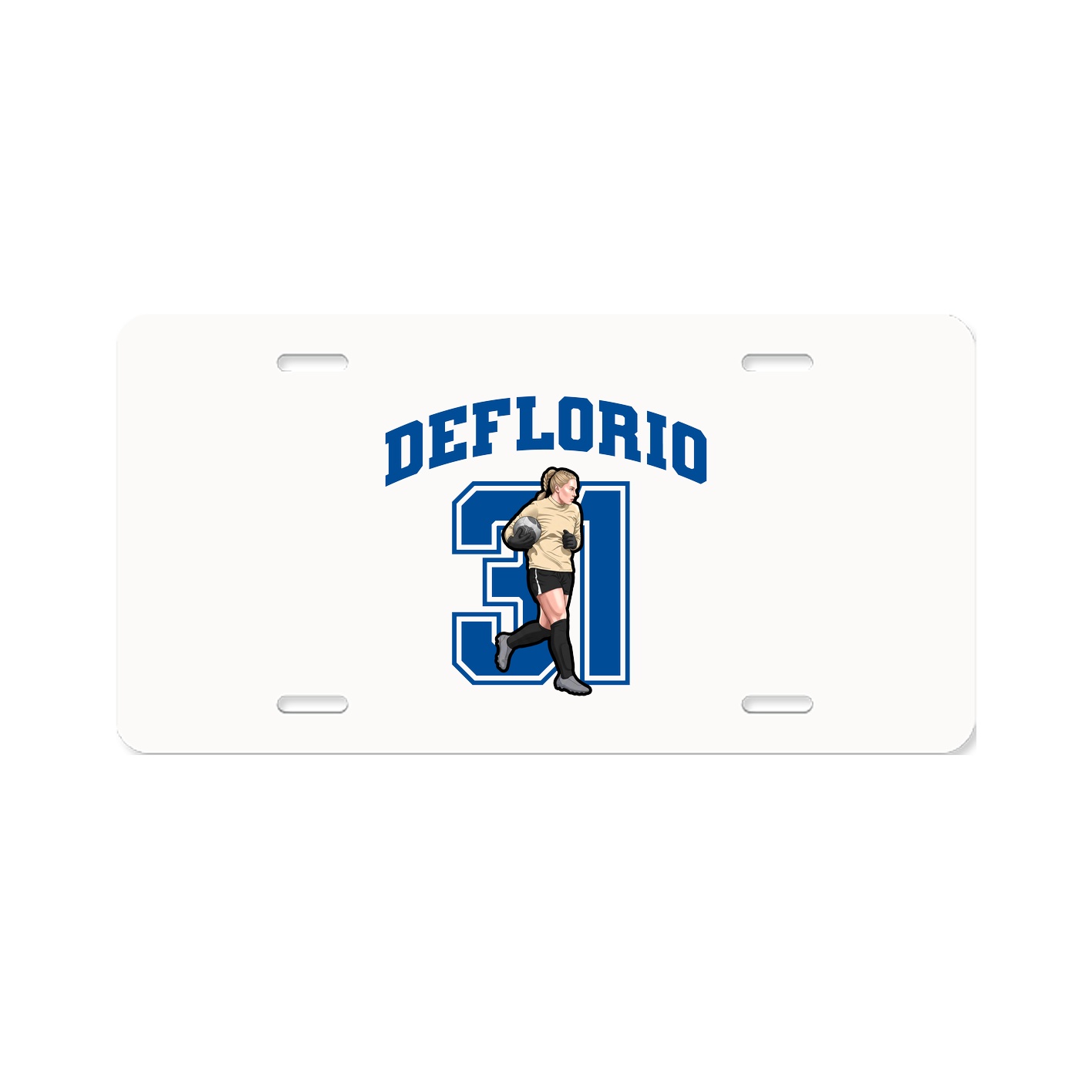 License Plate — Number in Classic