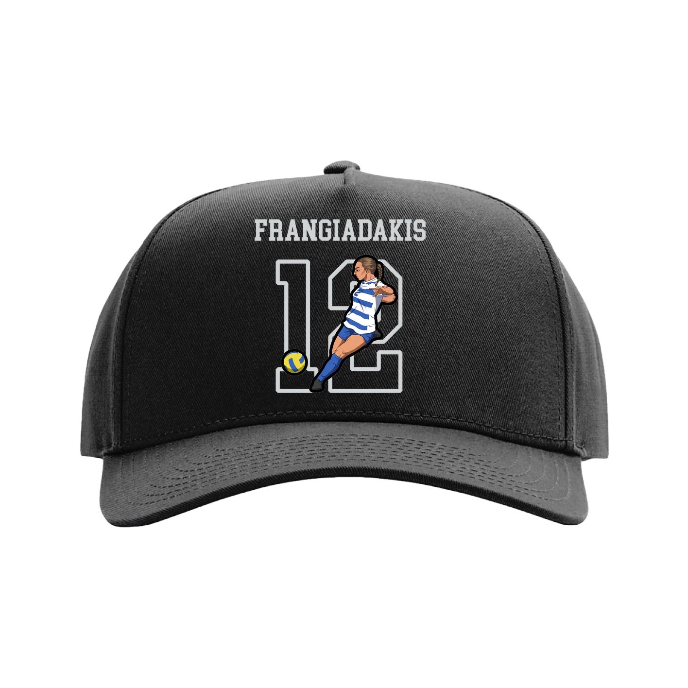 Full Fabric Five-Panel Champ Cap — Shirsey in Black