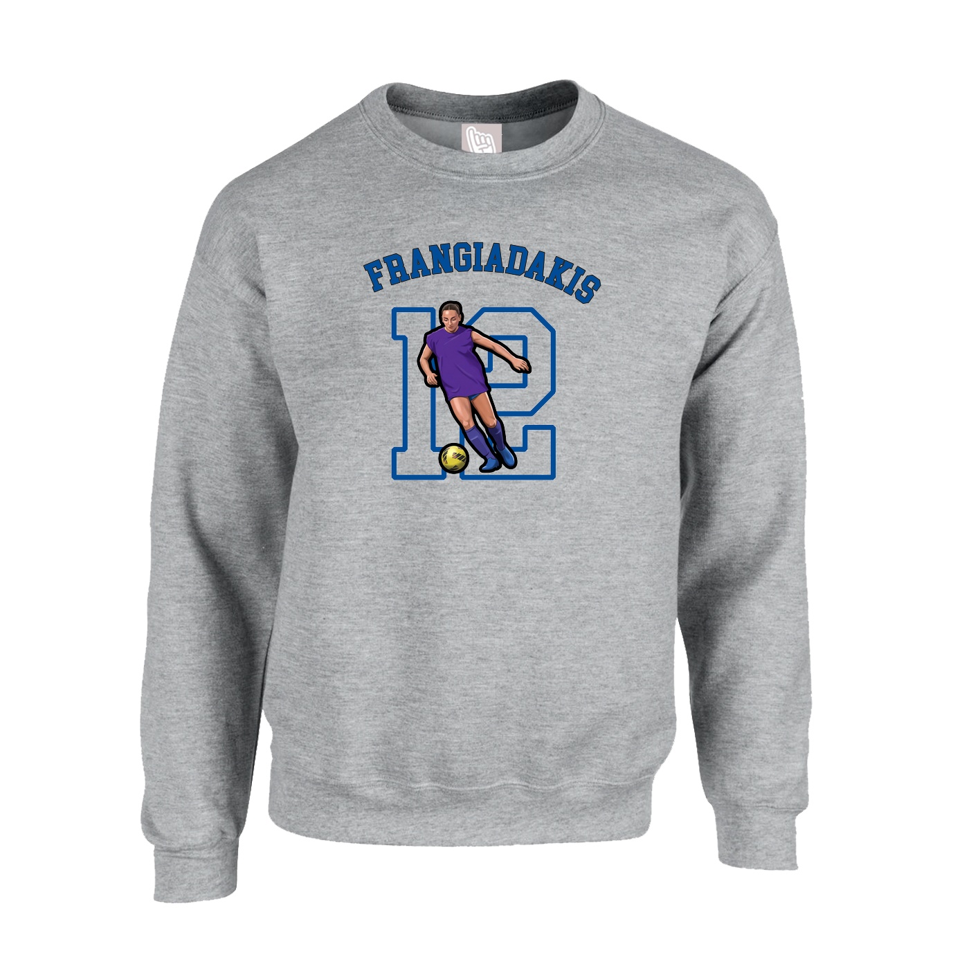 Fleece Crew — Shirsey Arch in Grey