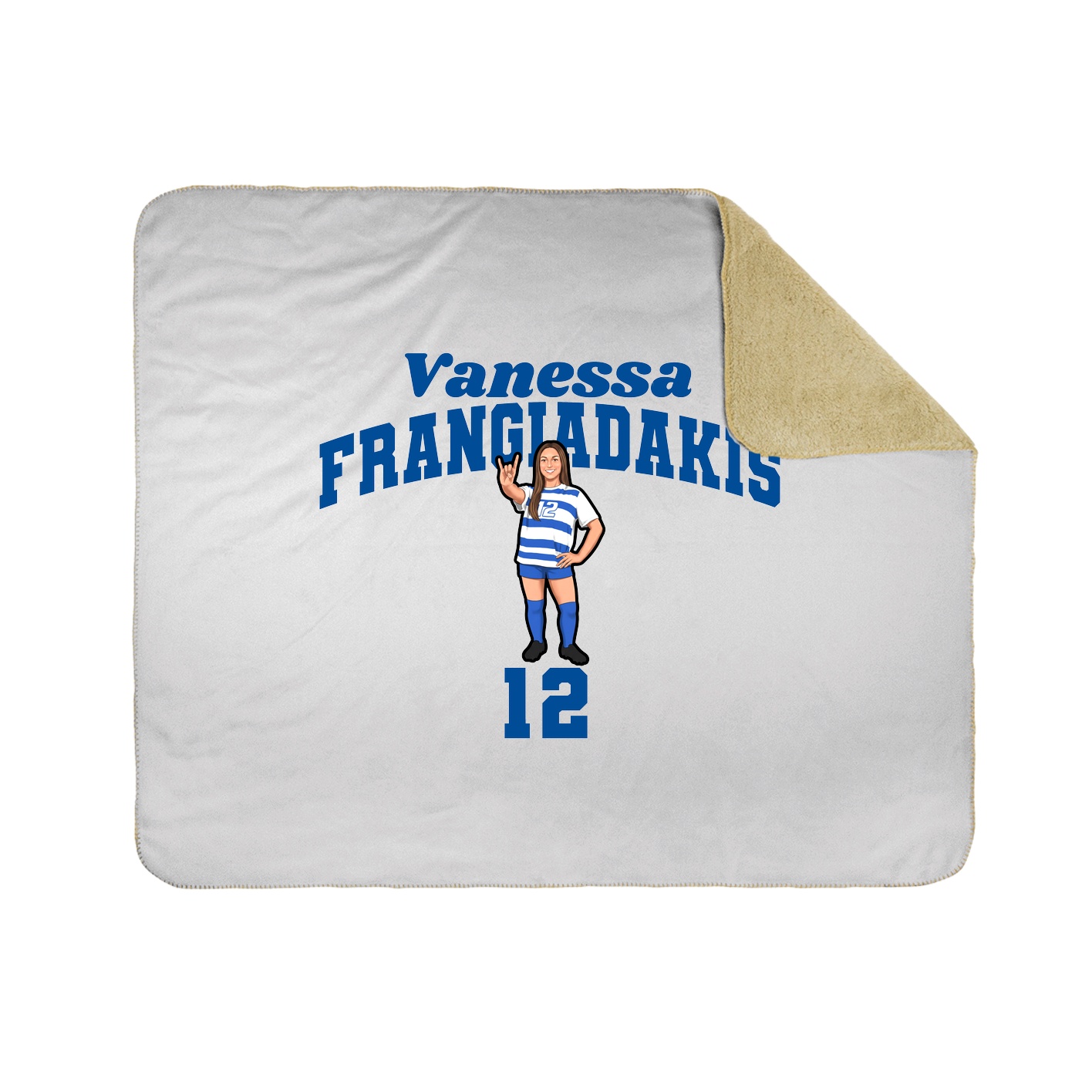 Throw Blanket — Signature Arch in White