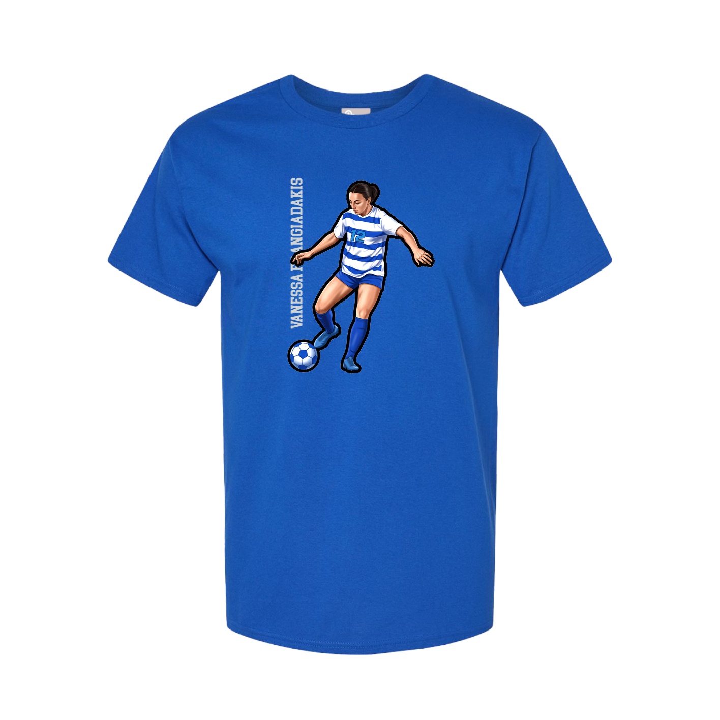 Tee — Name Vertical in Royal