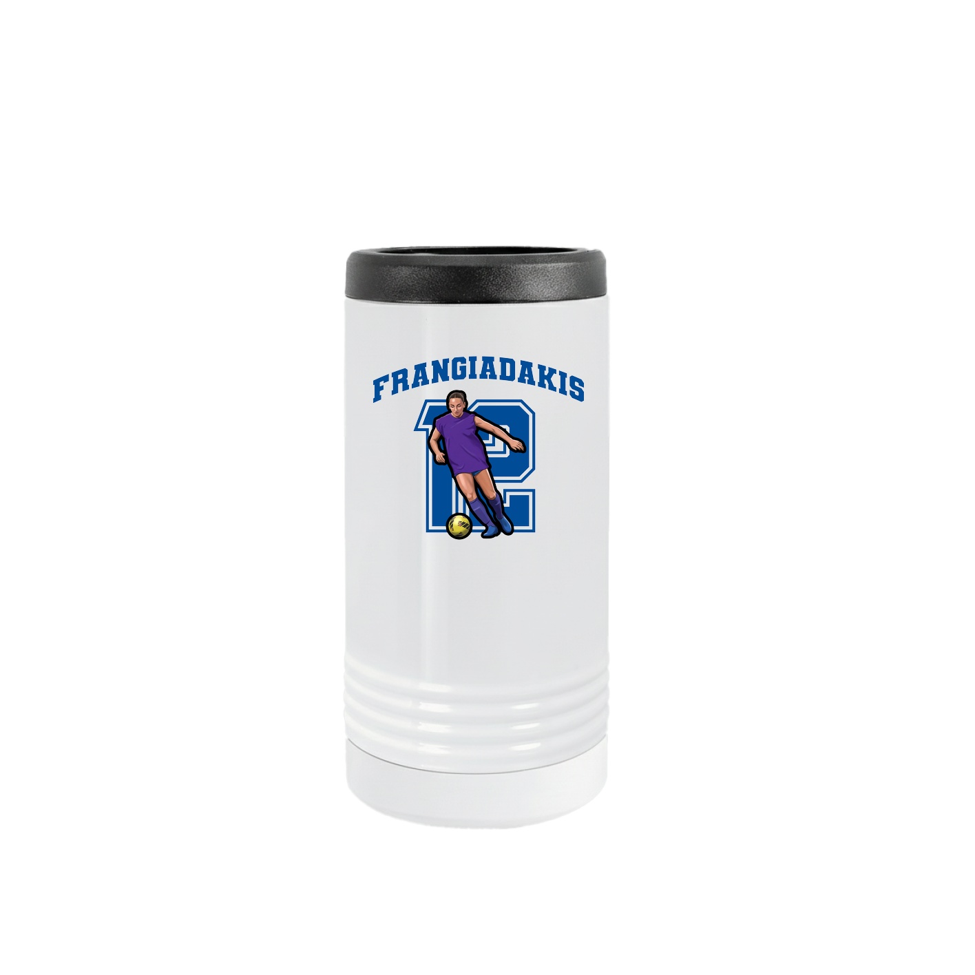 Slim Beverage Holder — Number in White
