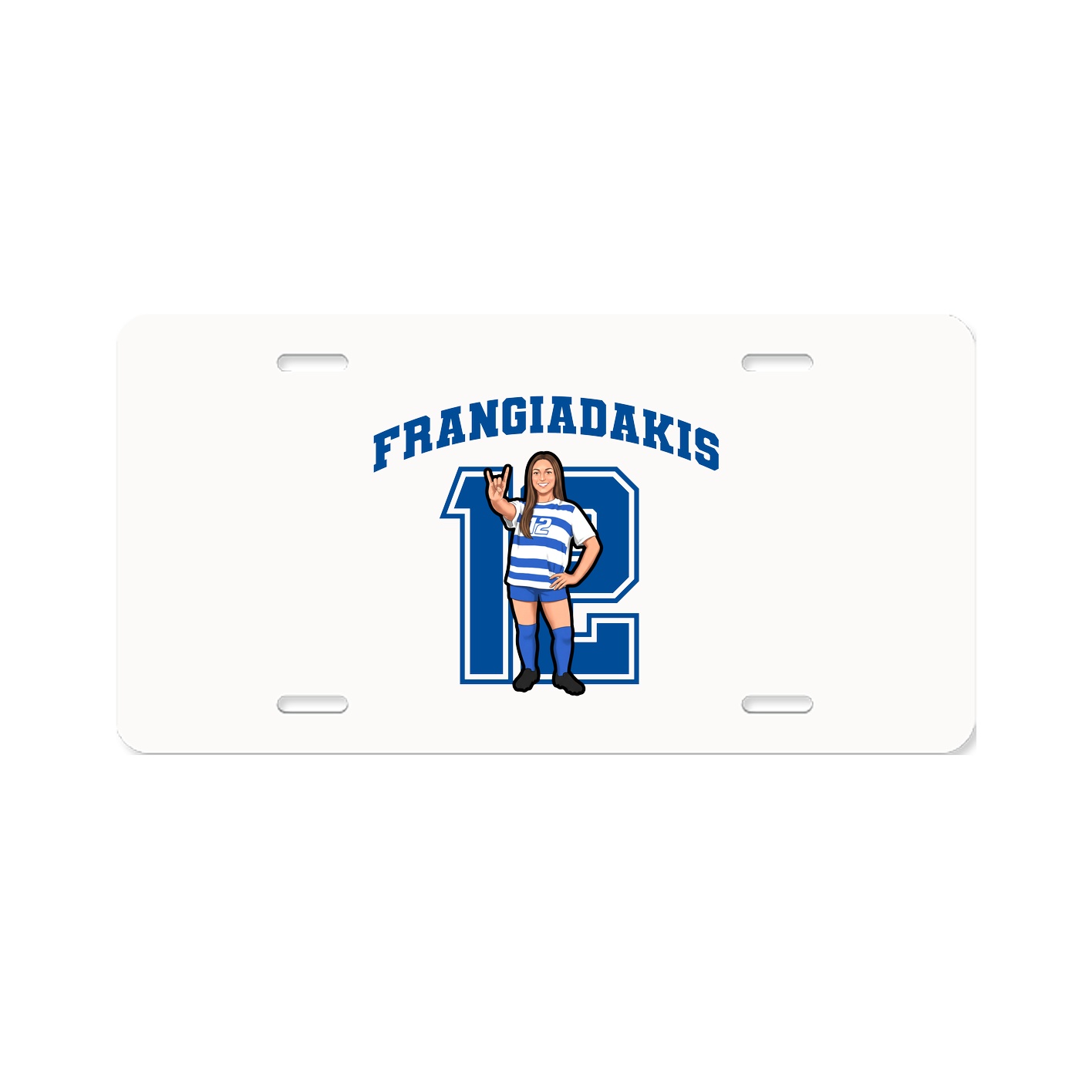 License Plate — Number in Classic