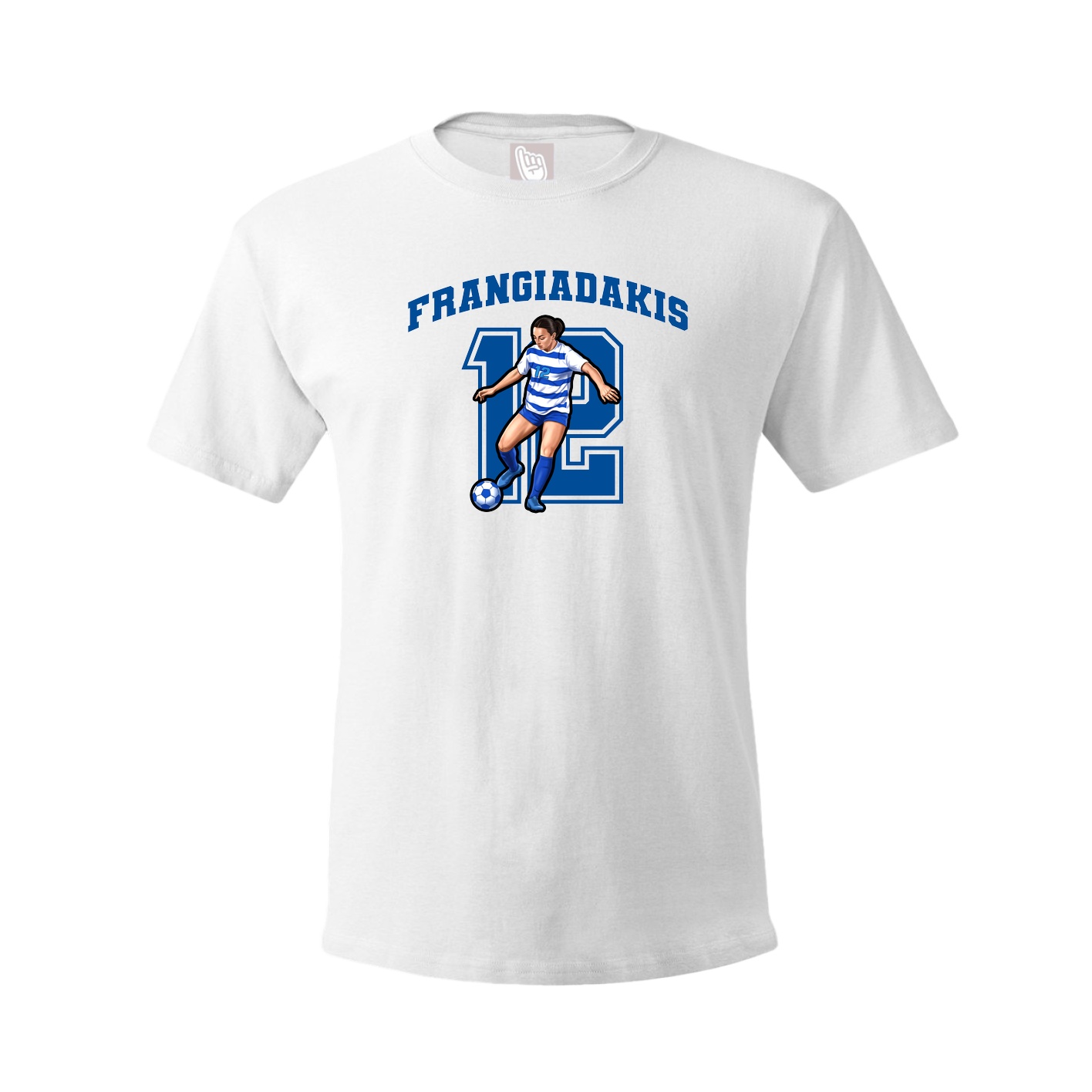Youth Tee — Number in White