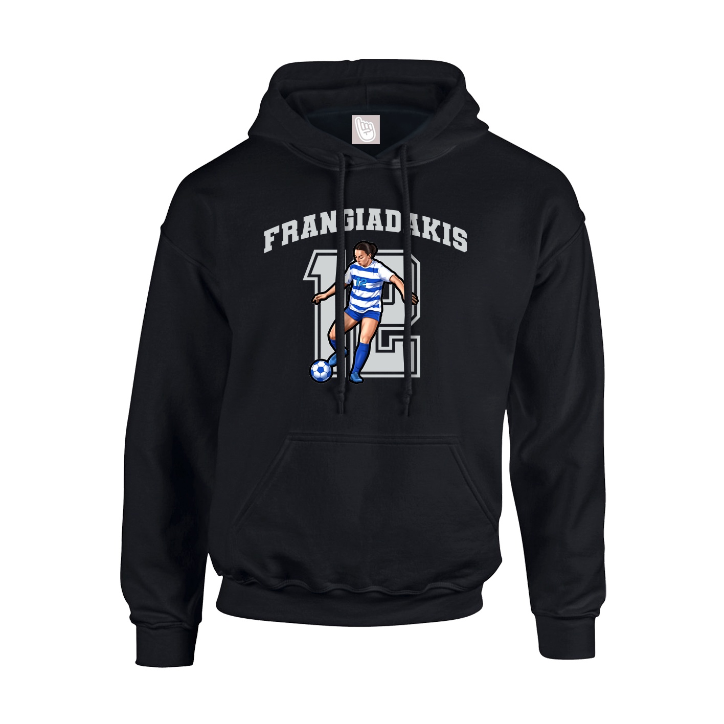 Hoodie — Number in Black
