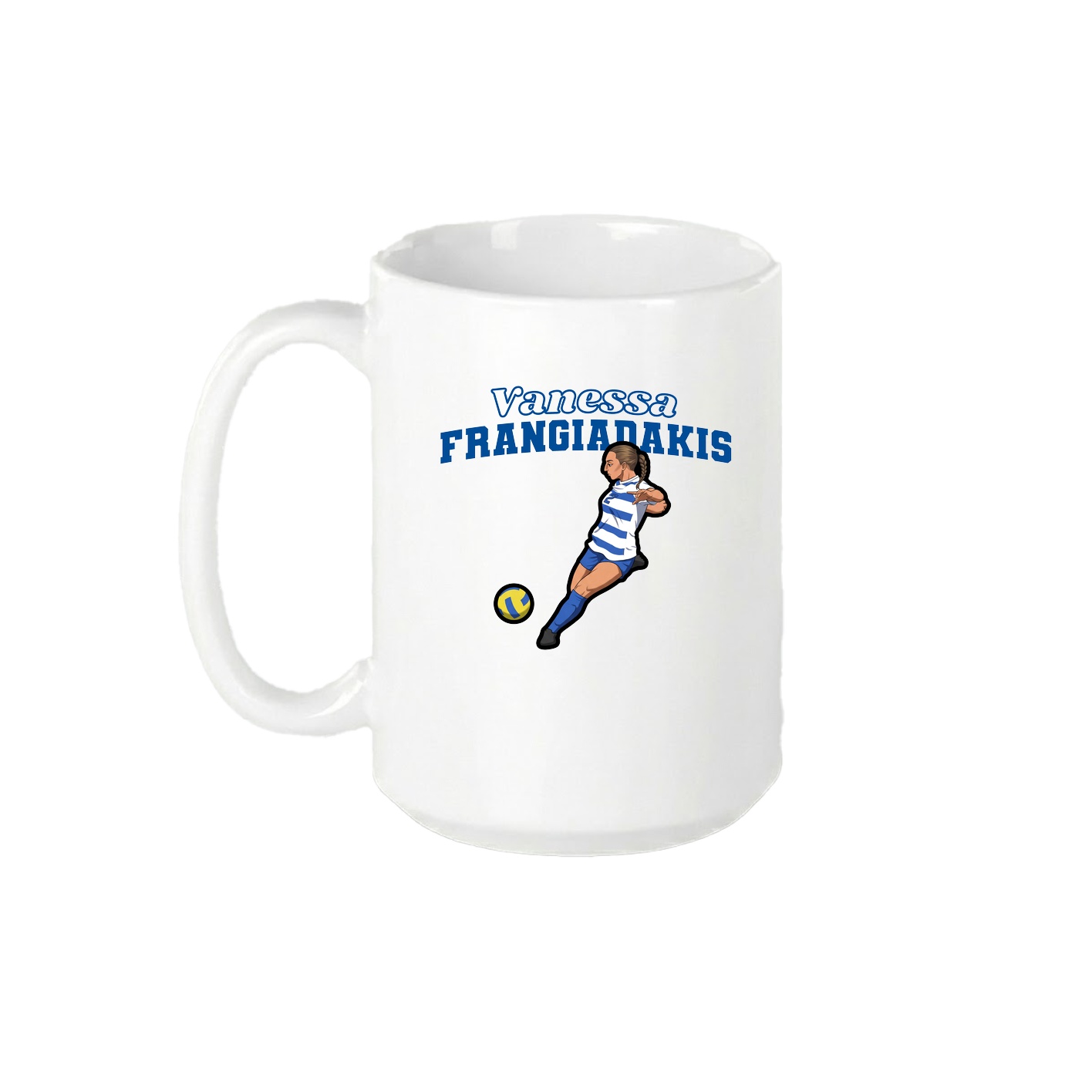 15oz Coffee Mug — Name Arch in White