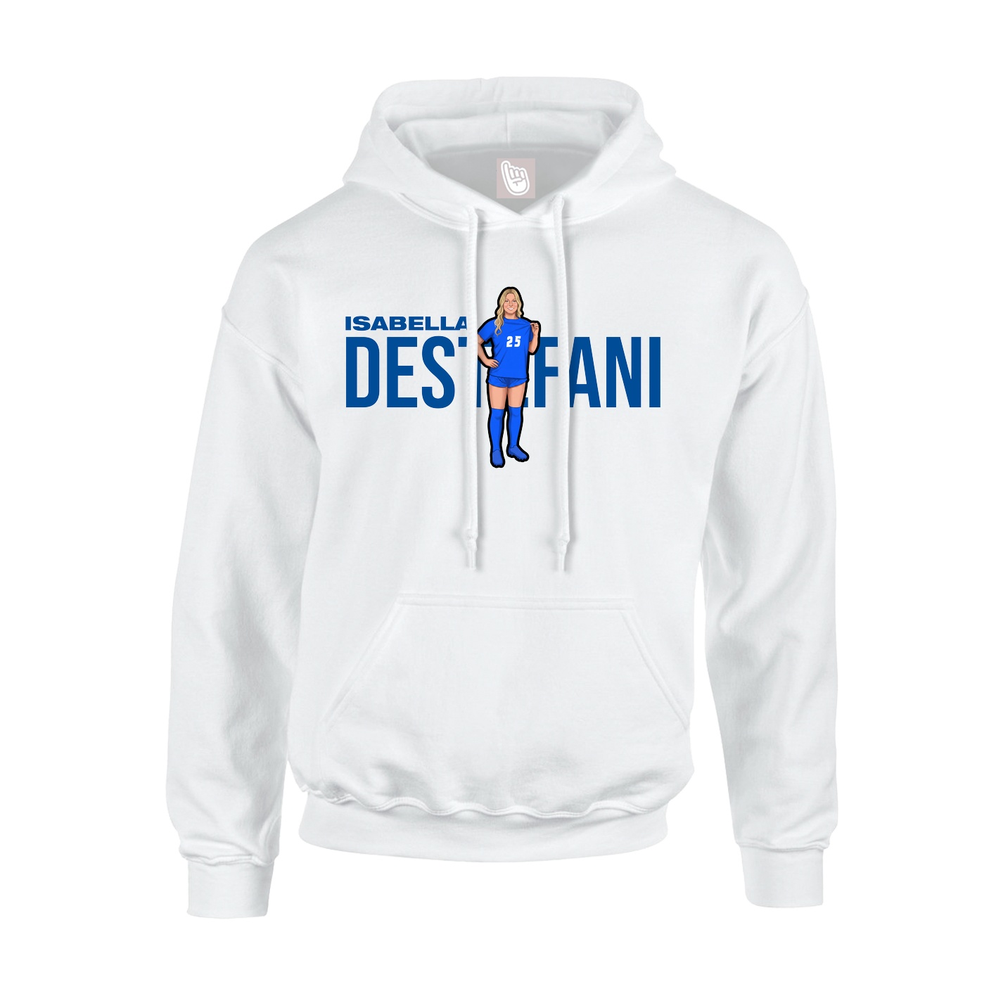 Youth Hoodie — Player Name in White