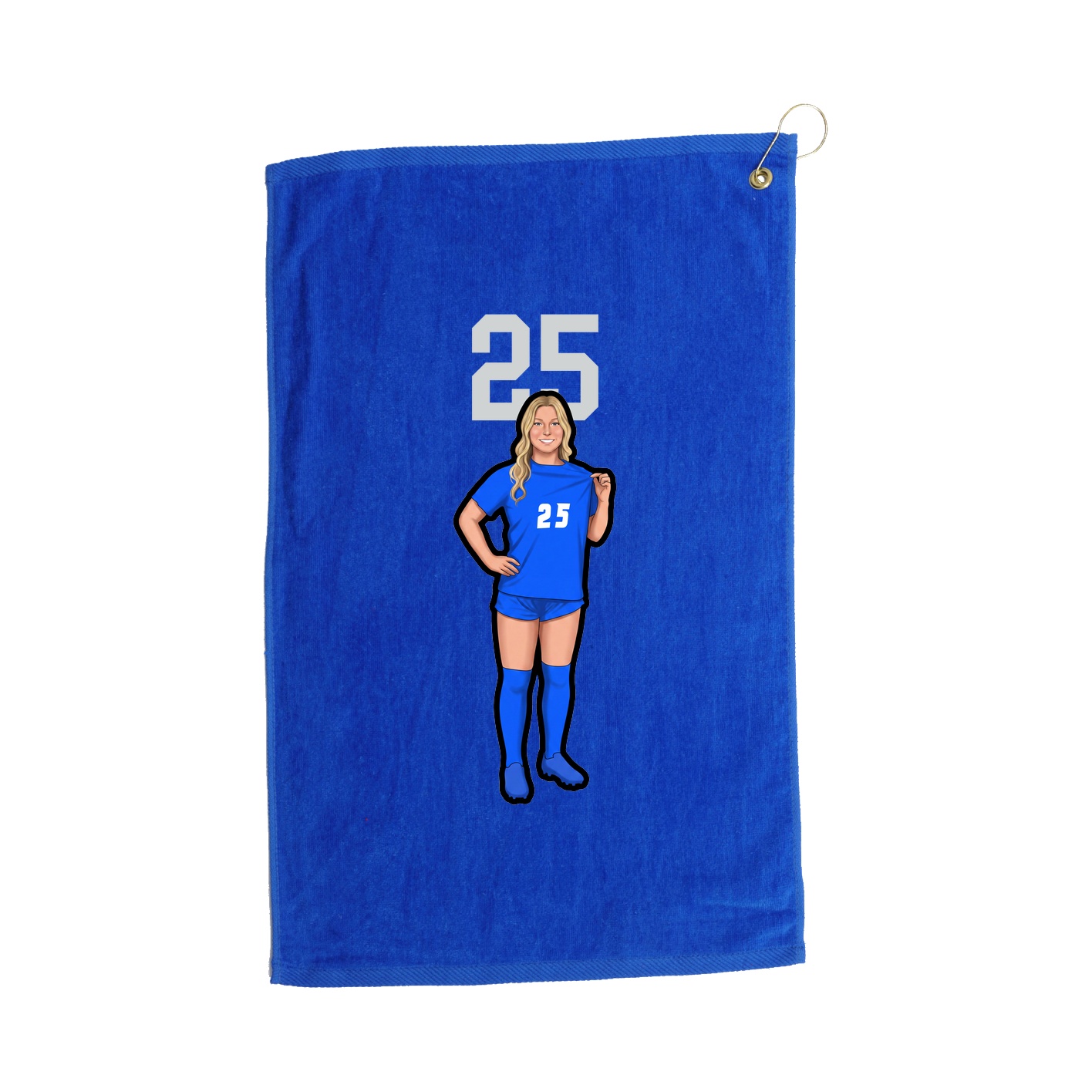 Golf Towel — Number Top in Royal