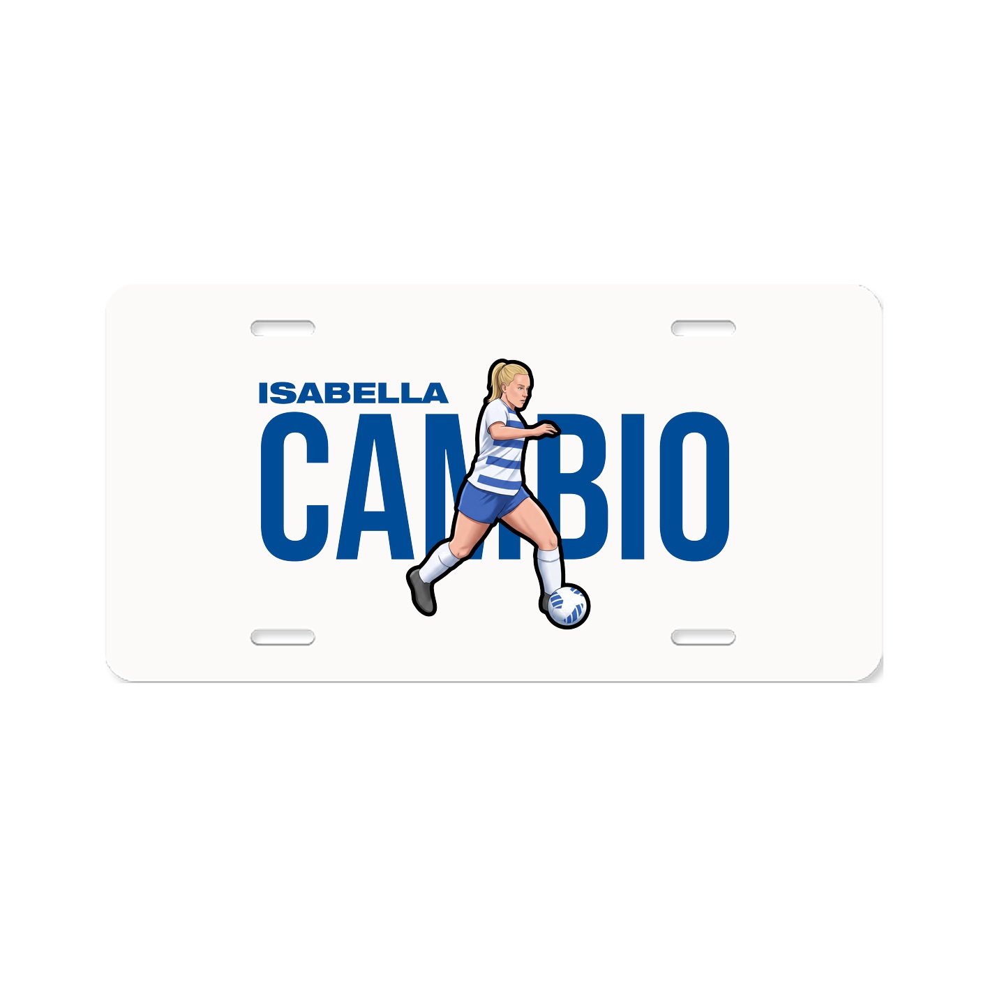 License Plate — Player Name in Classic