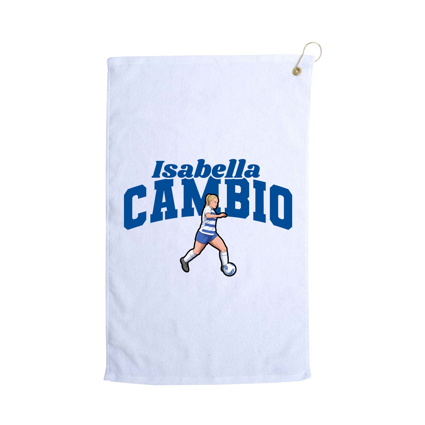 Golf Towel — Signature Arch in White