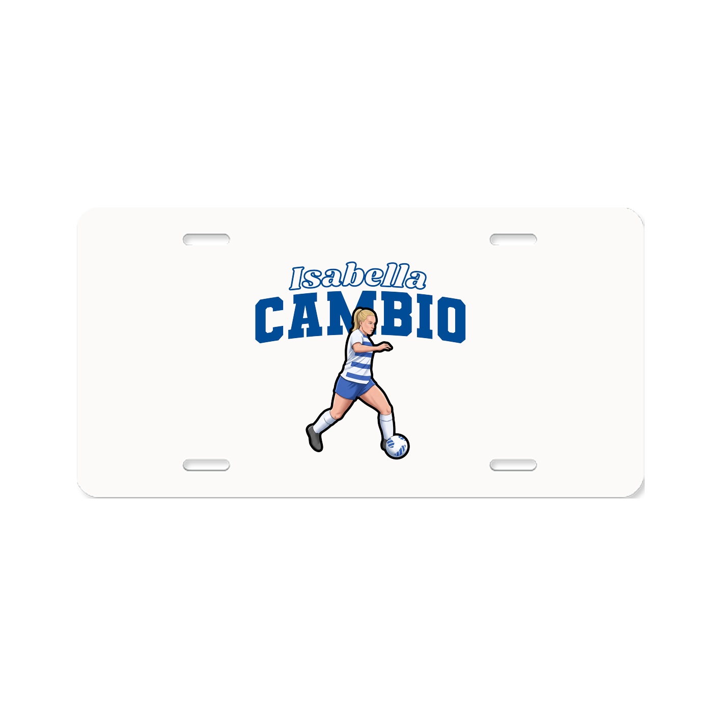License Plate — Name Arch in Classic