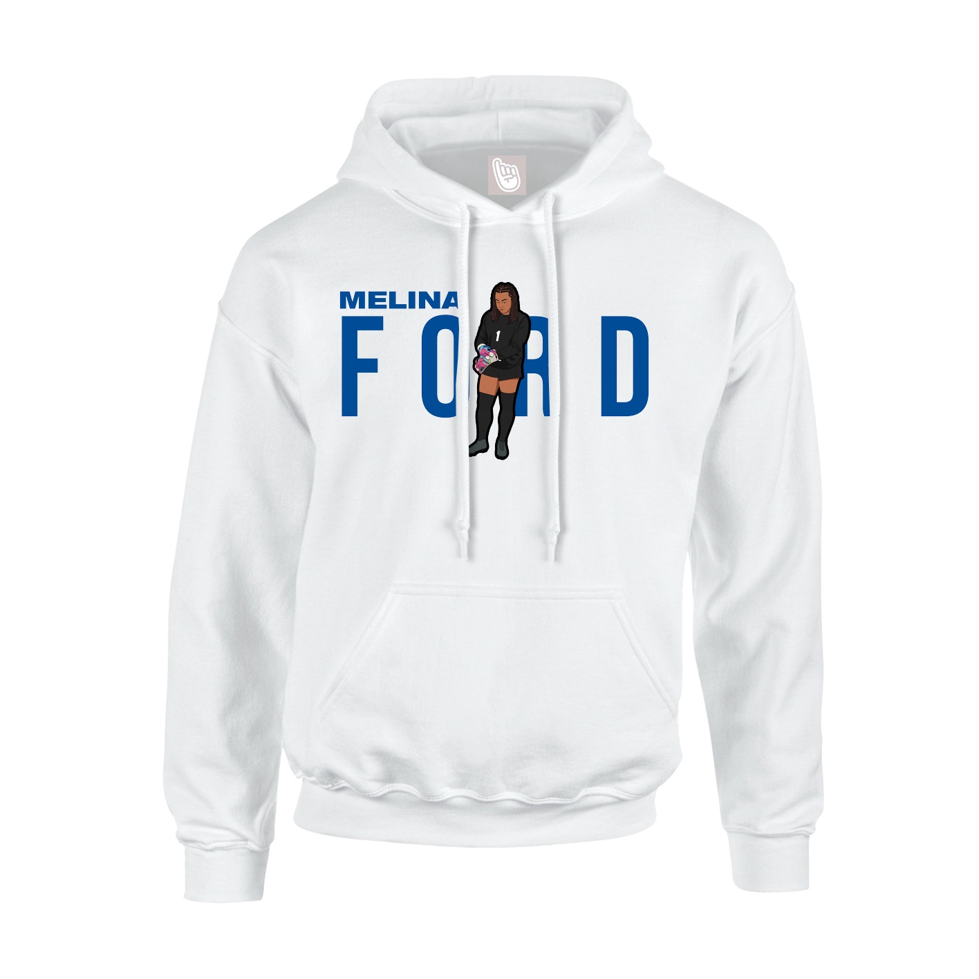 Hoodie — Player Name in White
