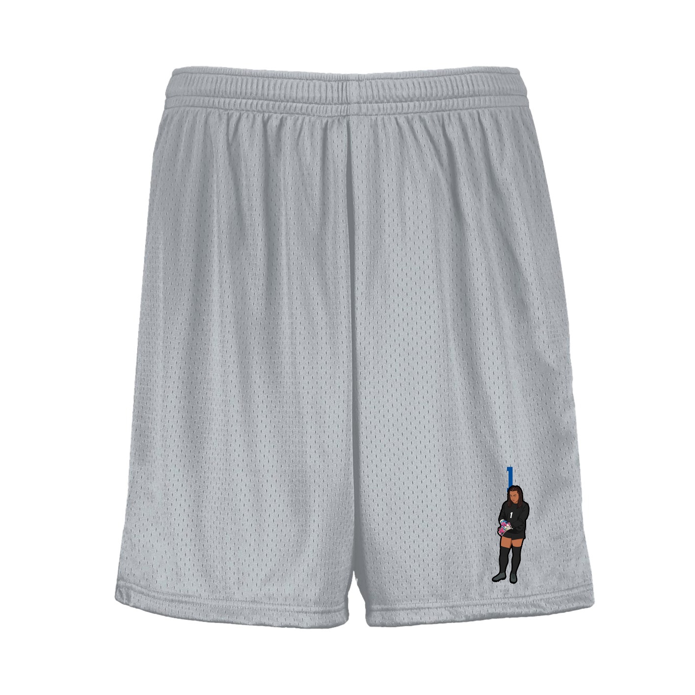 Shorts — Number Top in Silver