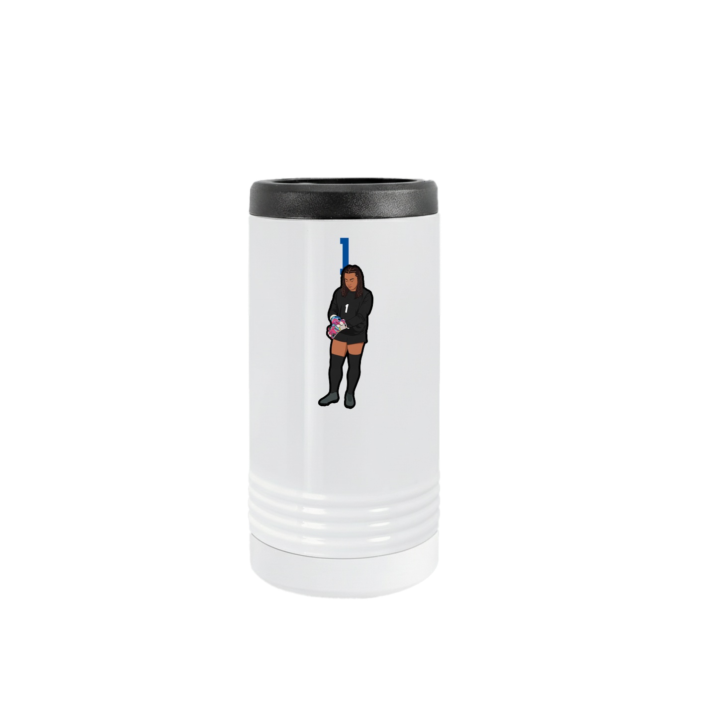 Slim Beverage Holder — Number Top in White