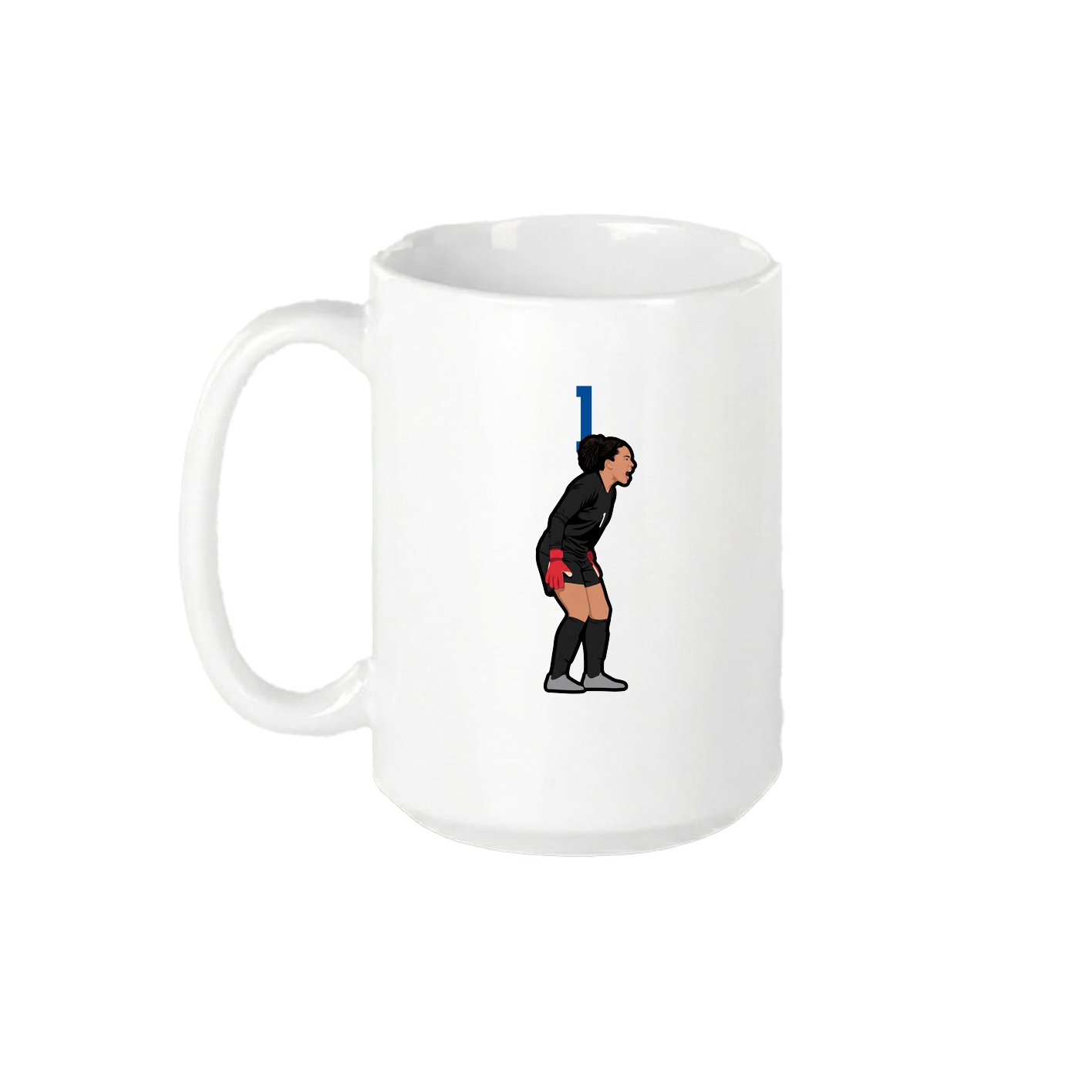 15oz Coffee Mug — Number Top in White