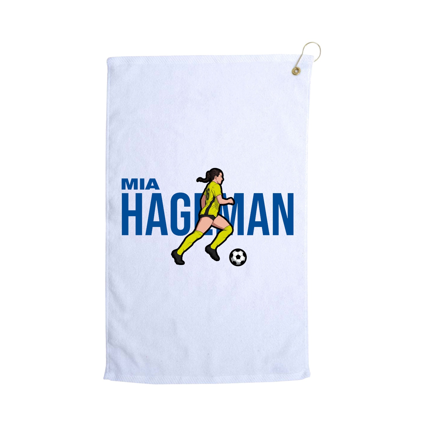 Golf Towel — Player Name in White