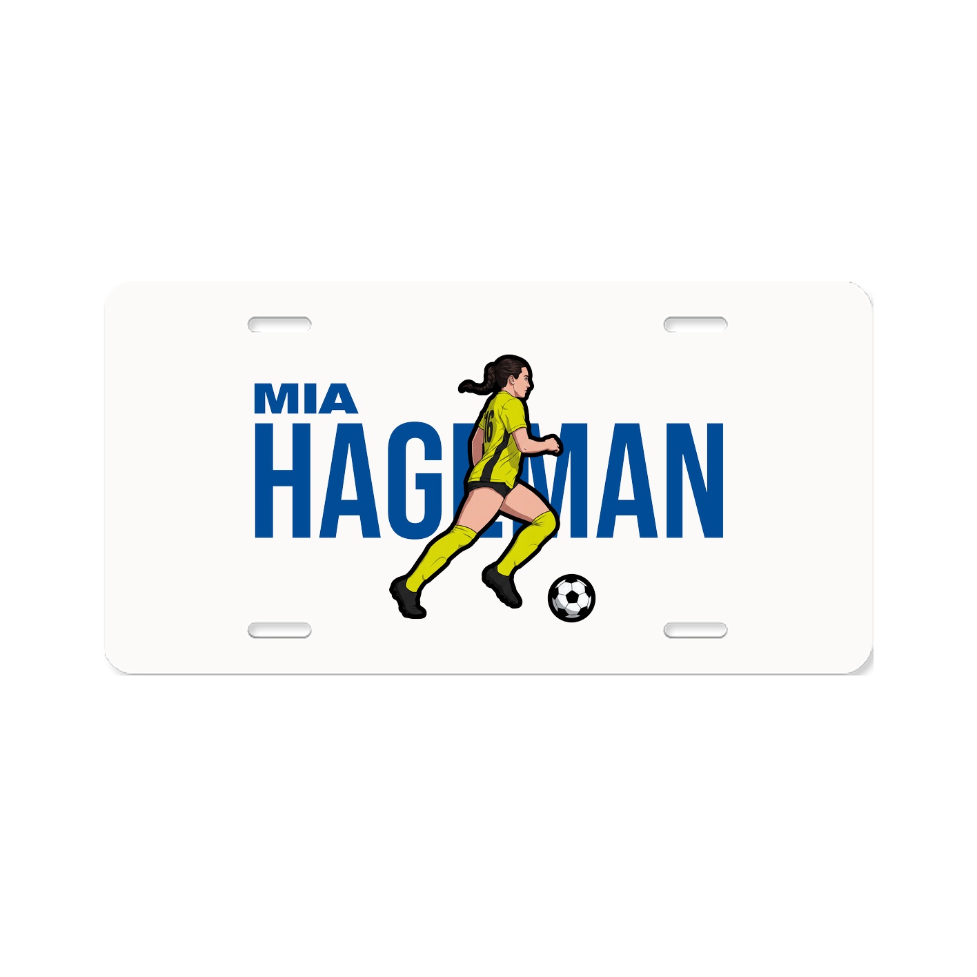 License Plate — Player Name in Classic