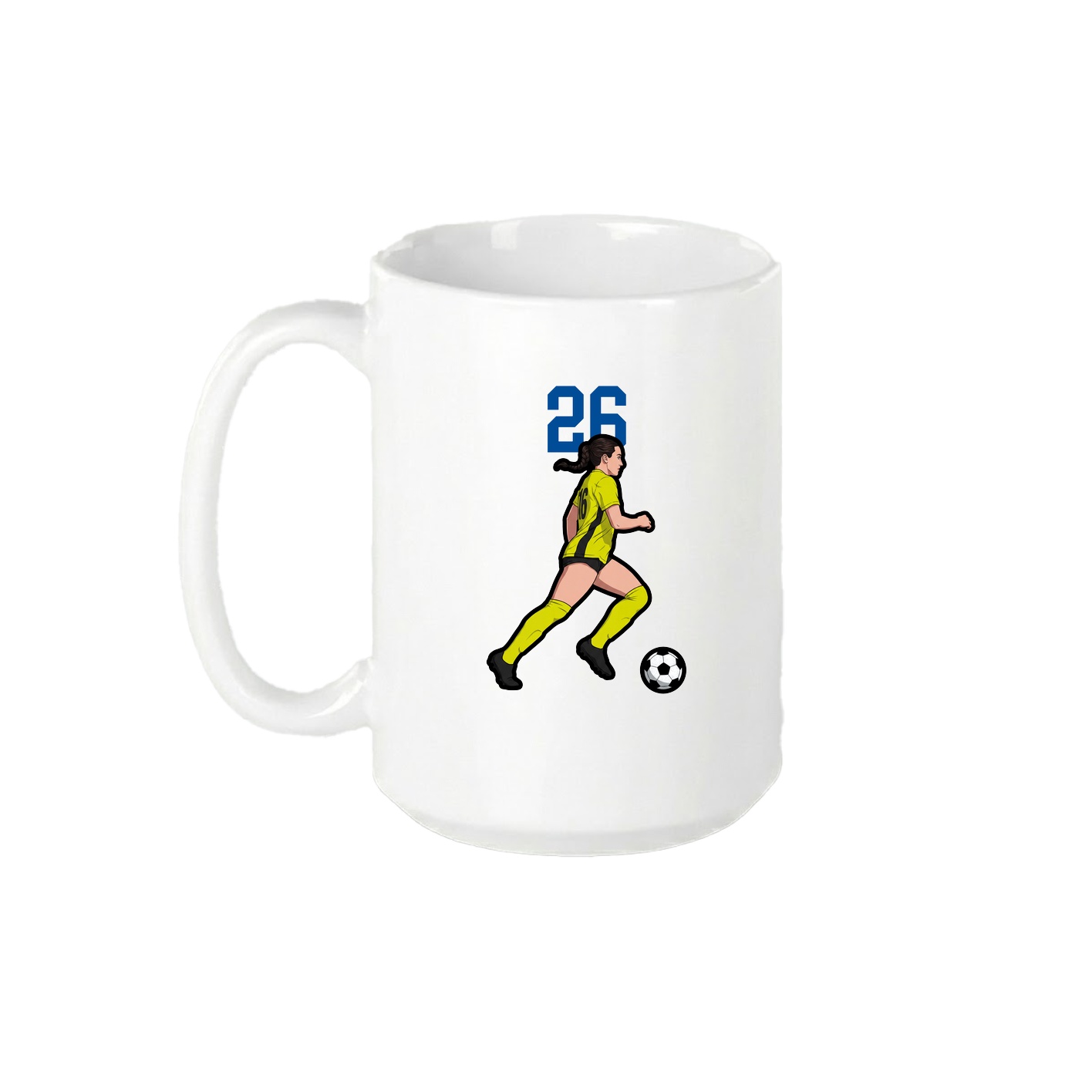 15oz Coffee Mug — Number Top in White