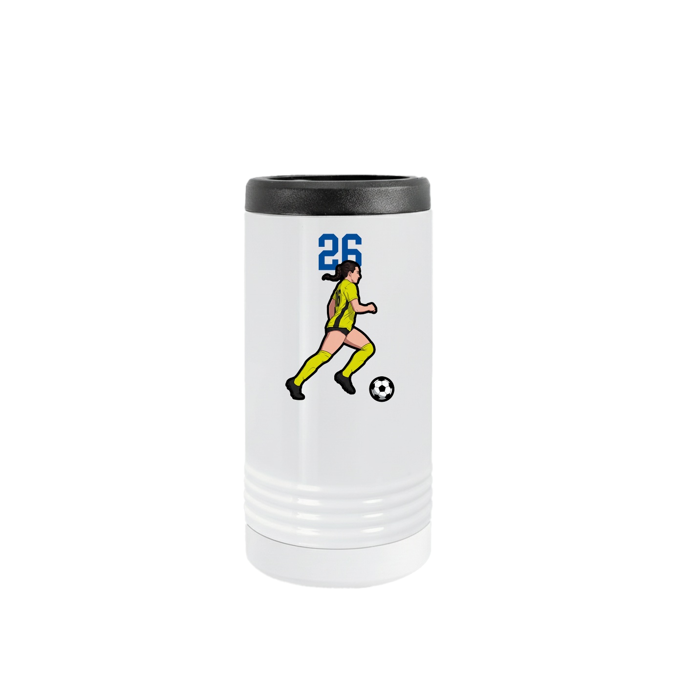 Slim Beverage Holder — Number Top in White