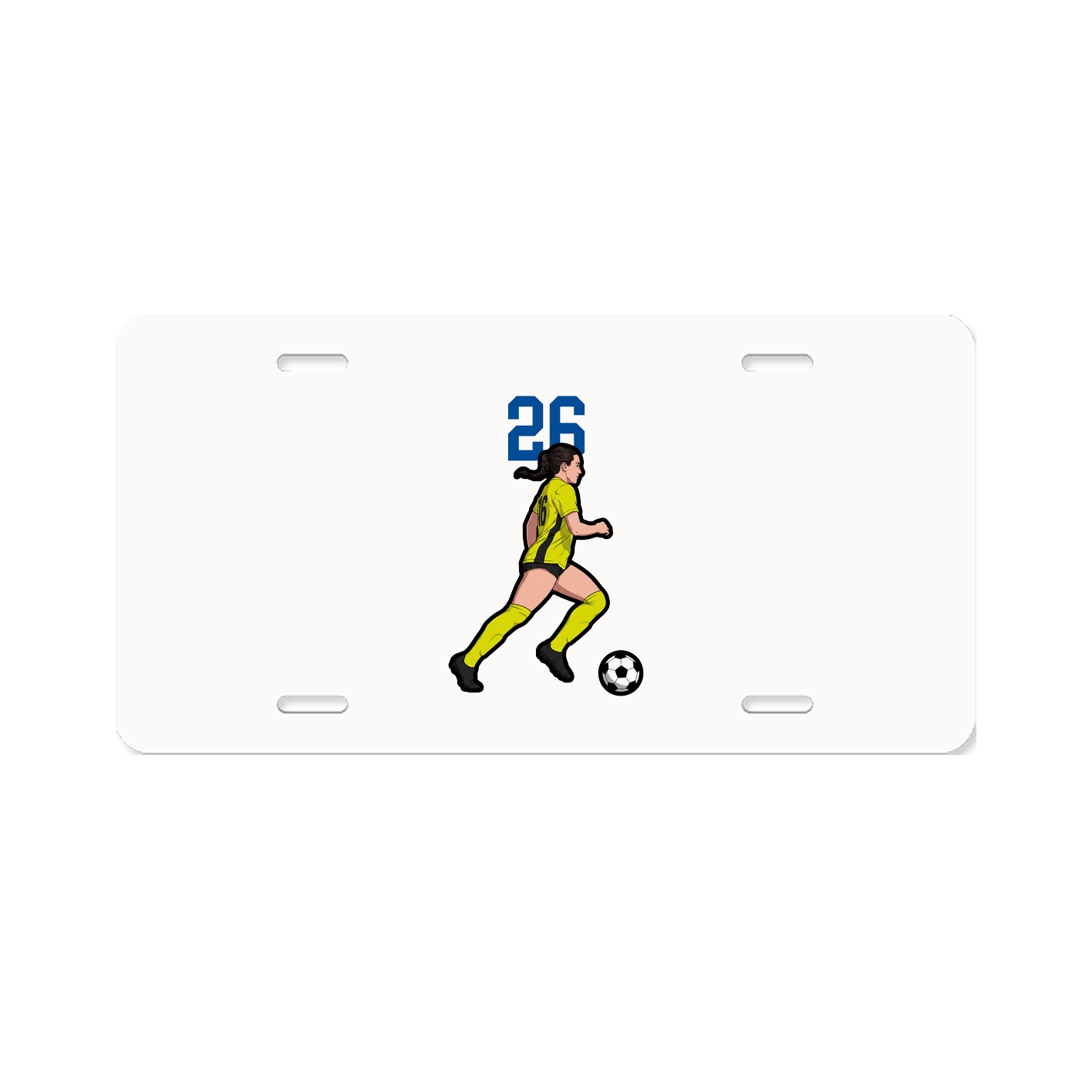 License Plate — Number Top in Classic
