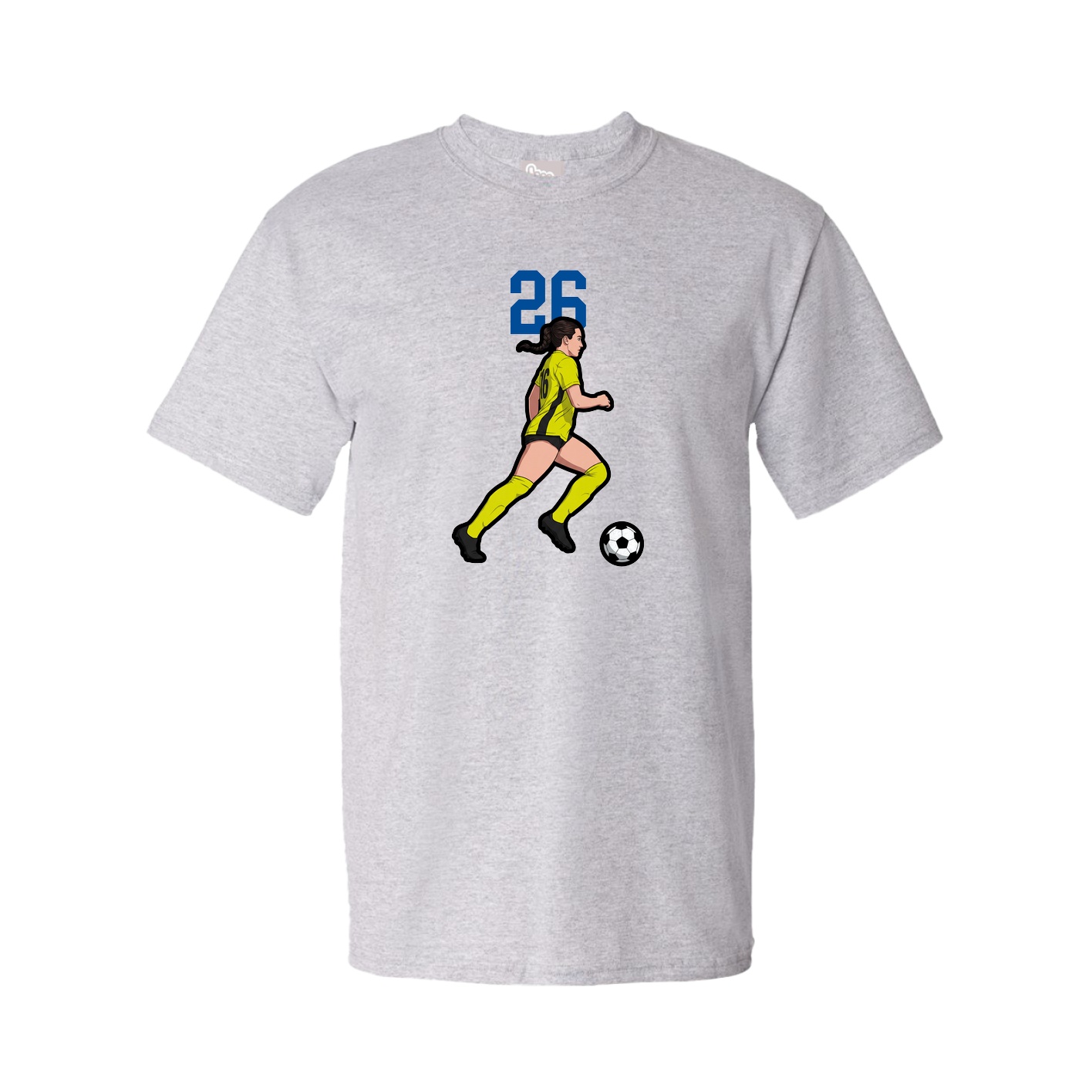 Youth Tee — Number Top in Grey