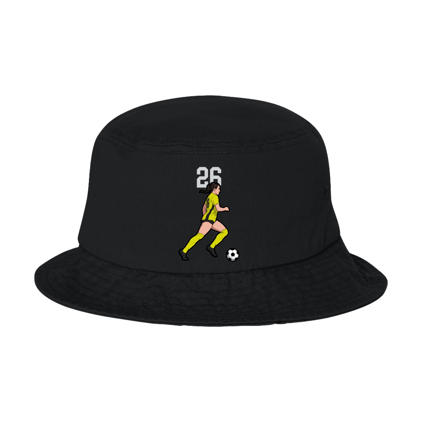 Bucket Cap — Number Top in Black