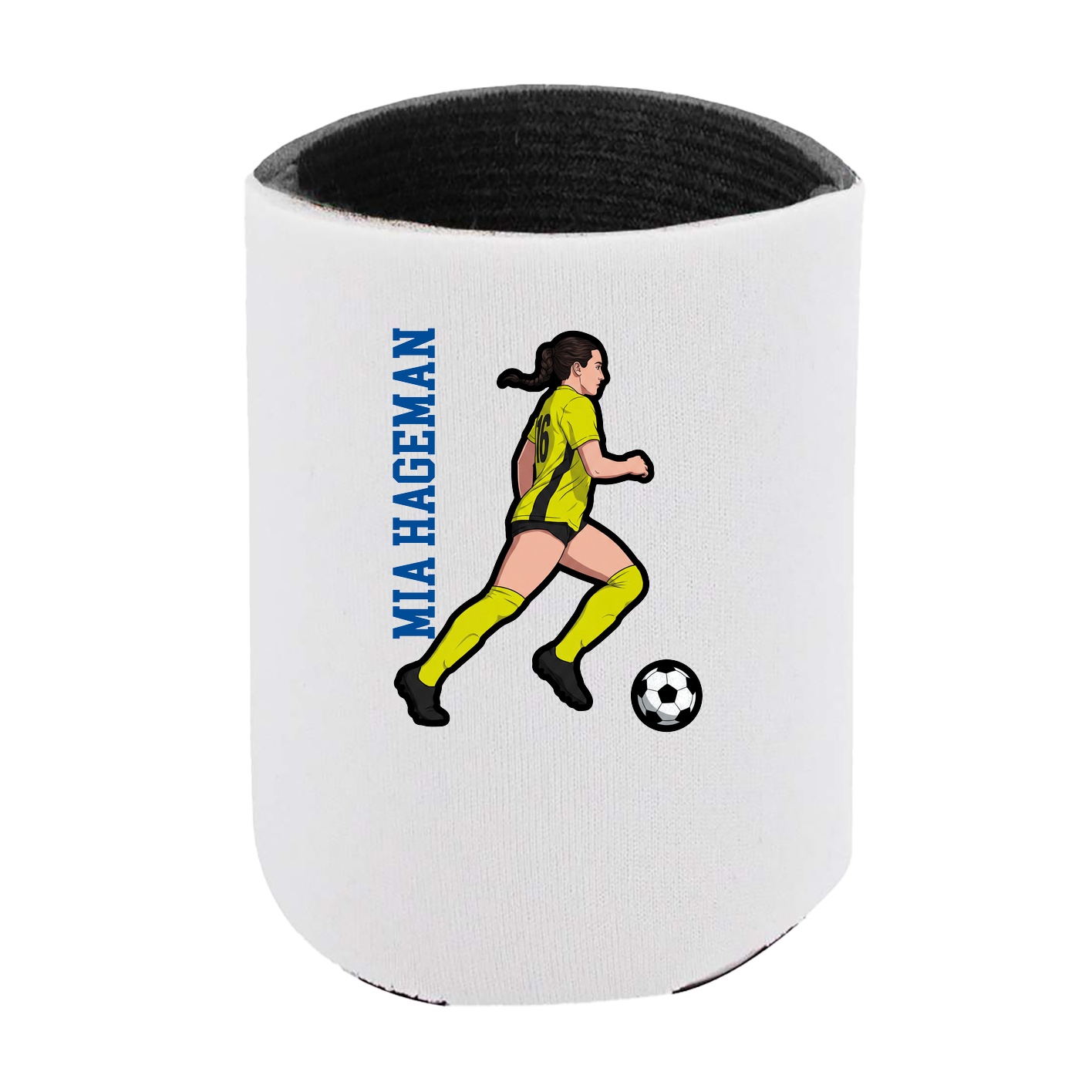 Can Holder — Name Vertical in White