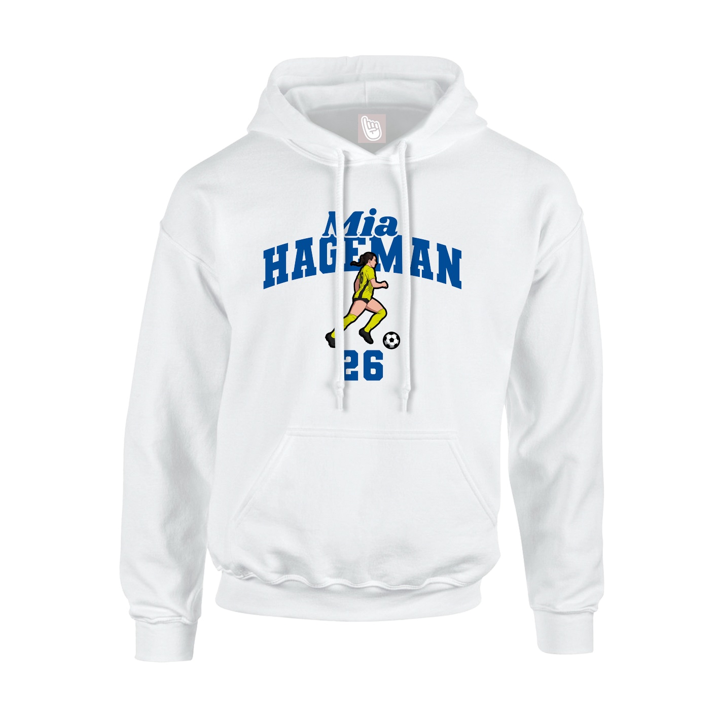 Hoodie — Signature Arch in White