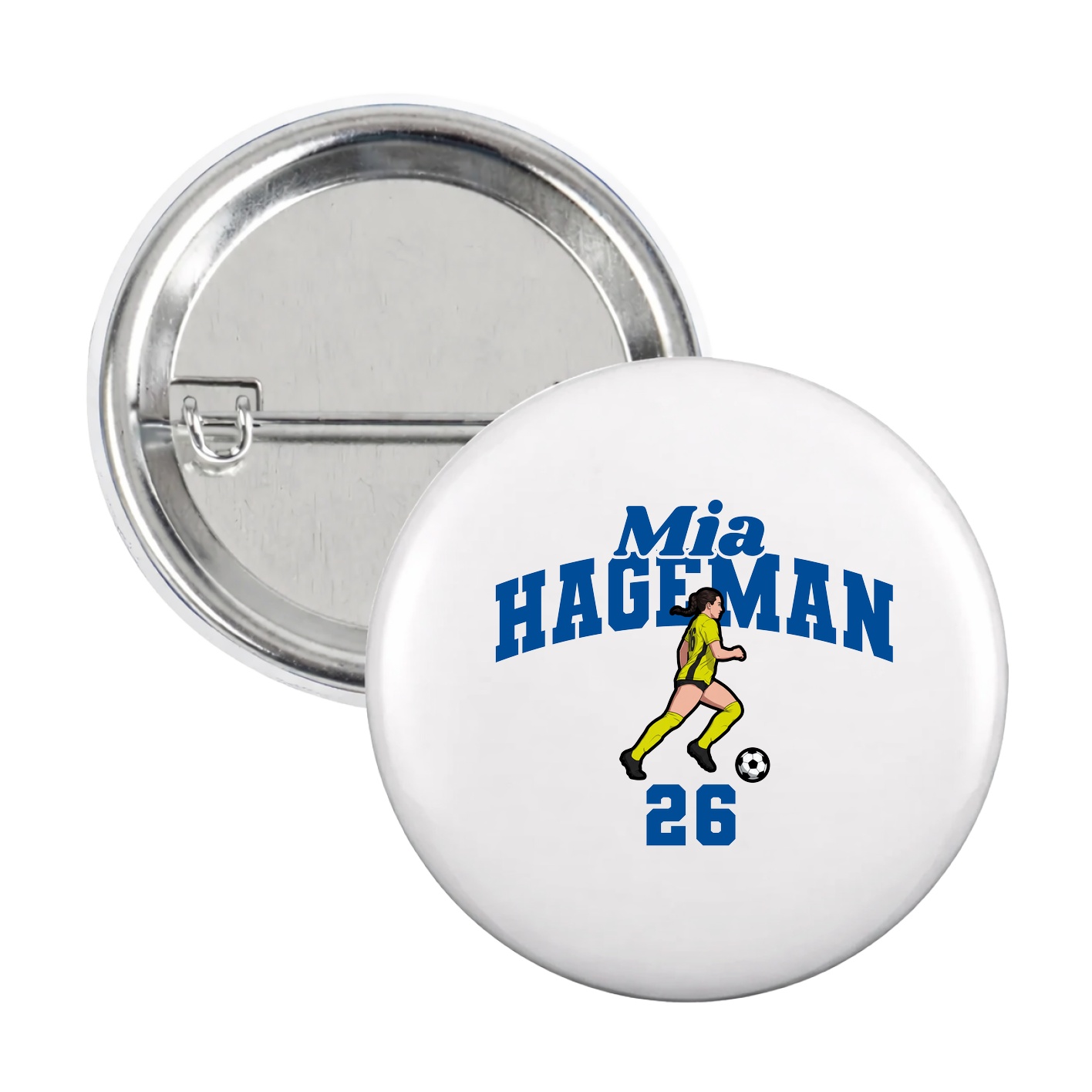 Game Day Button — Signature Arch in White
