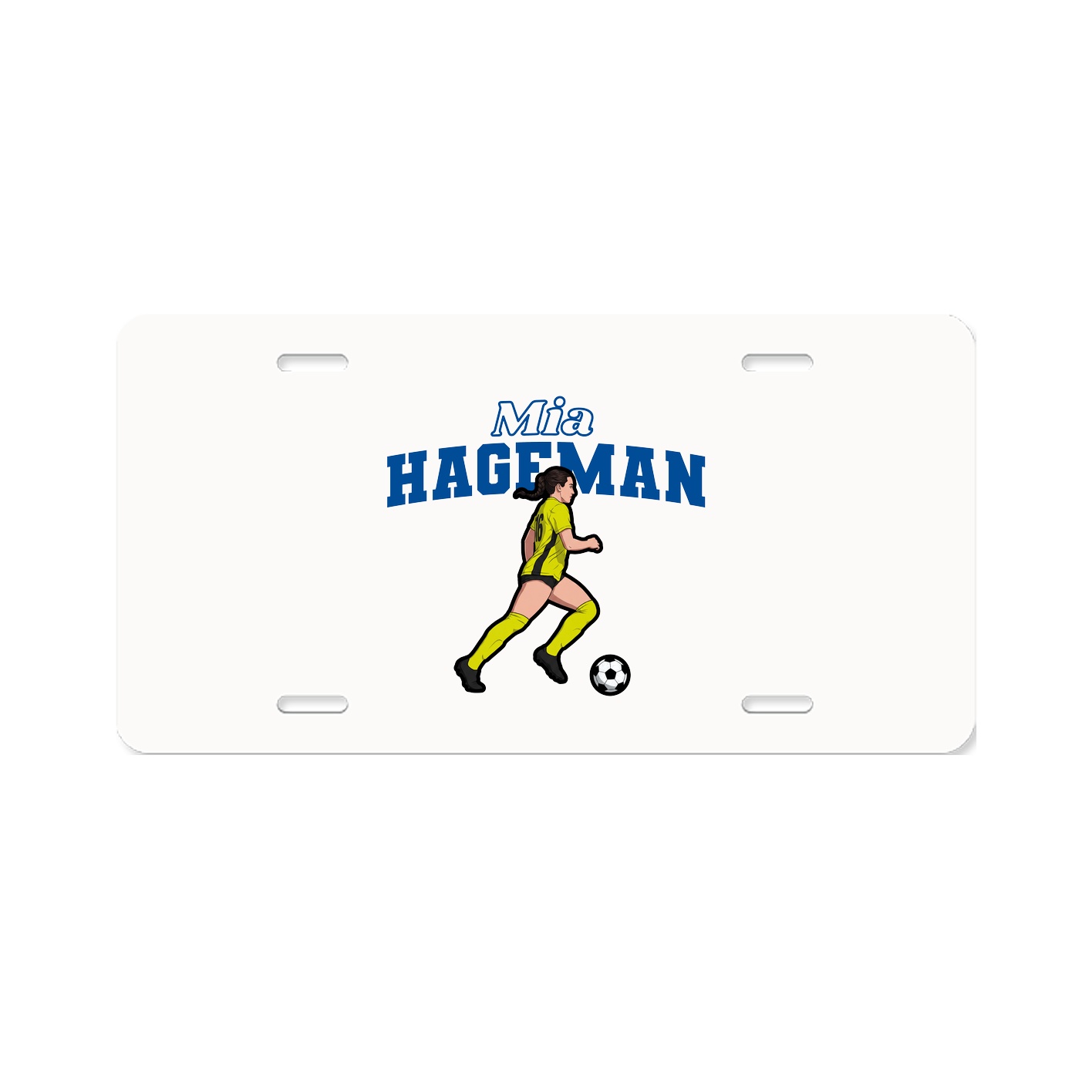 License Plate — Name Arch in Classic