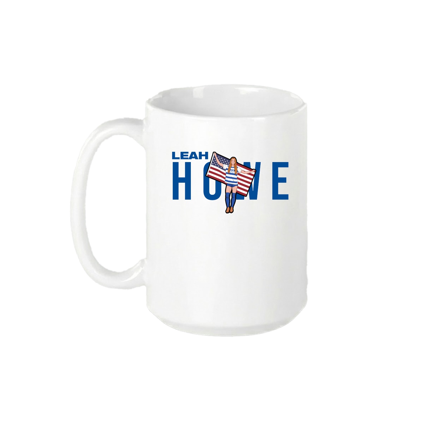 15oz Coffee Mug — Player Name in White
