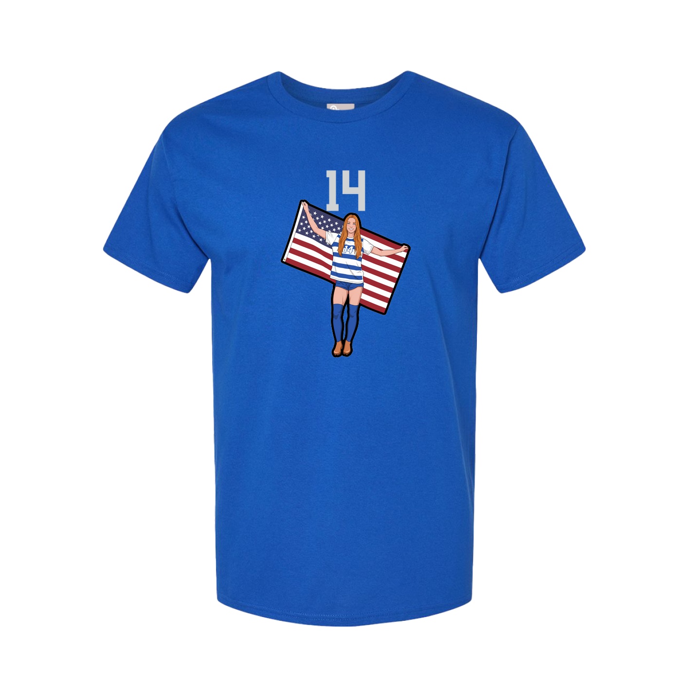 Tee — Number Top in Royal