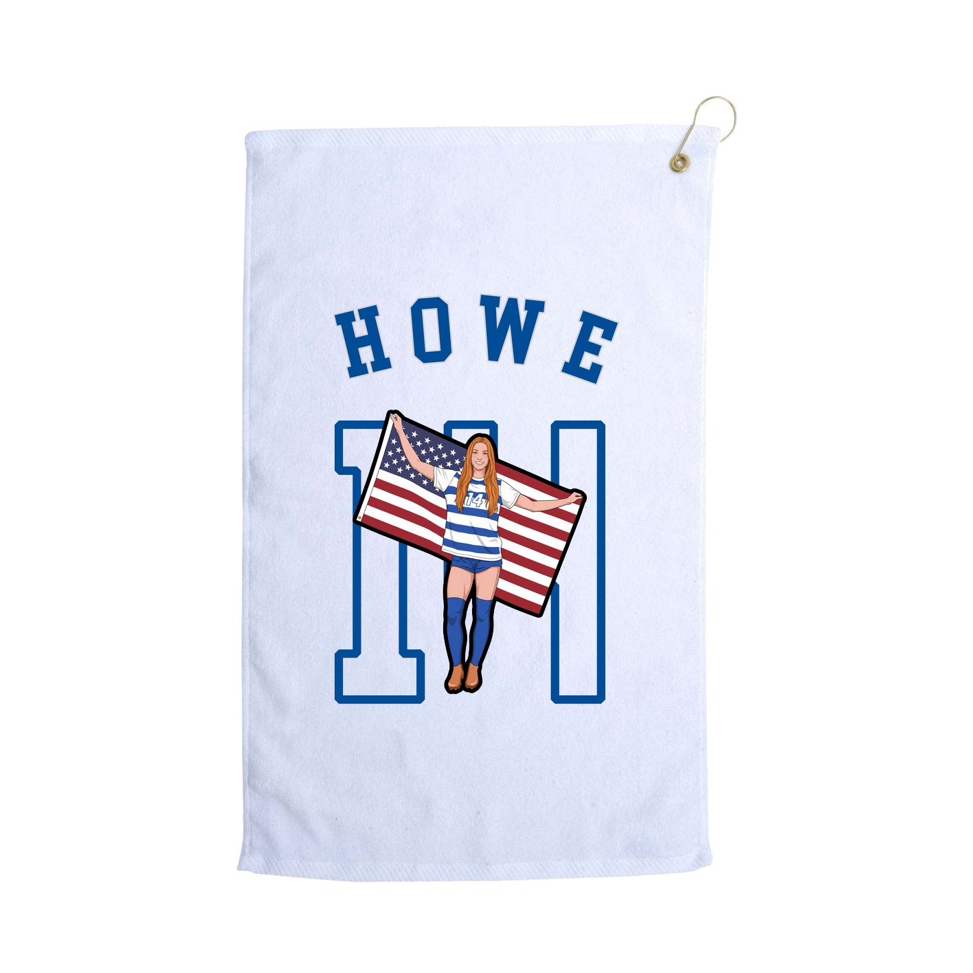 Golf Towel — Shirsey Arch in White