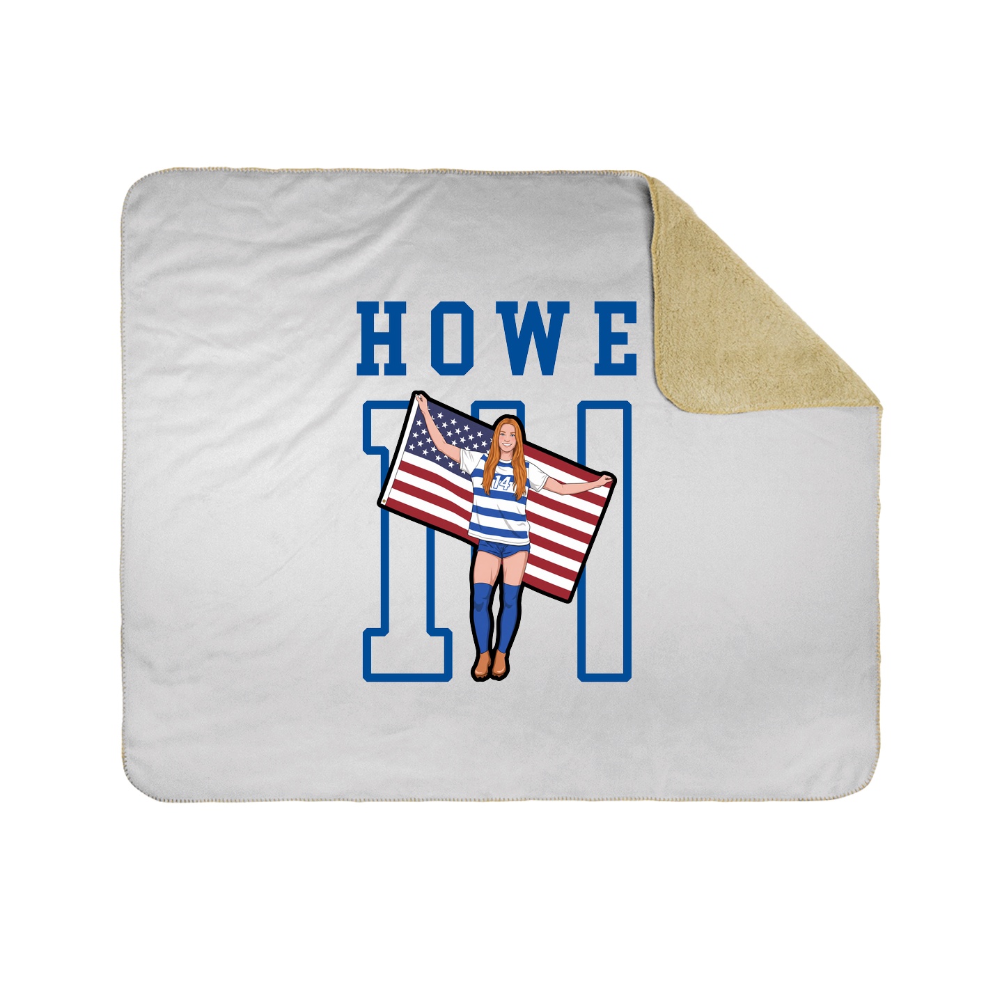 Throw Blanket — Shirsey in White