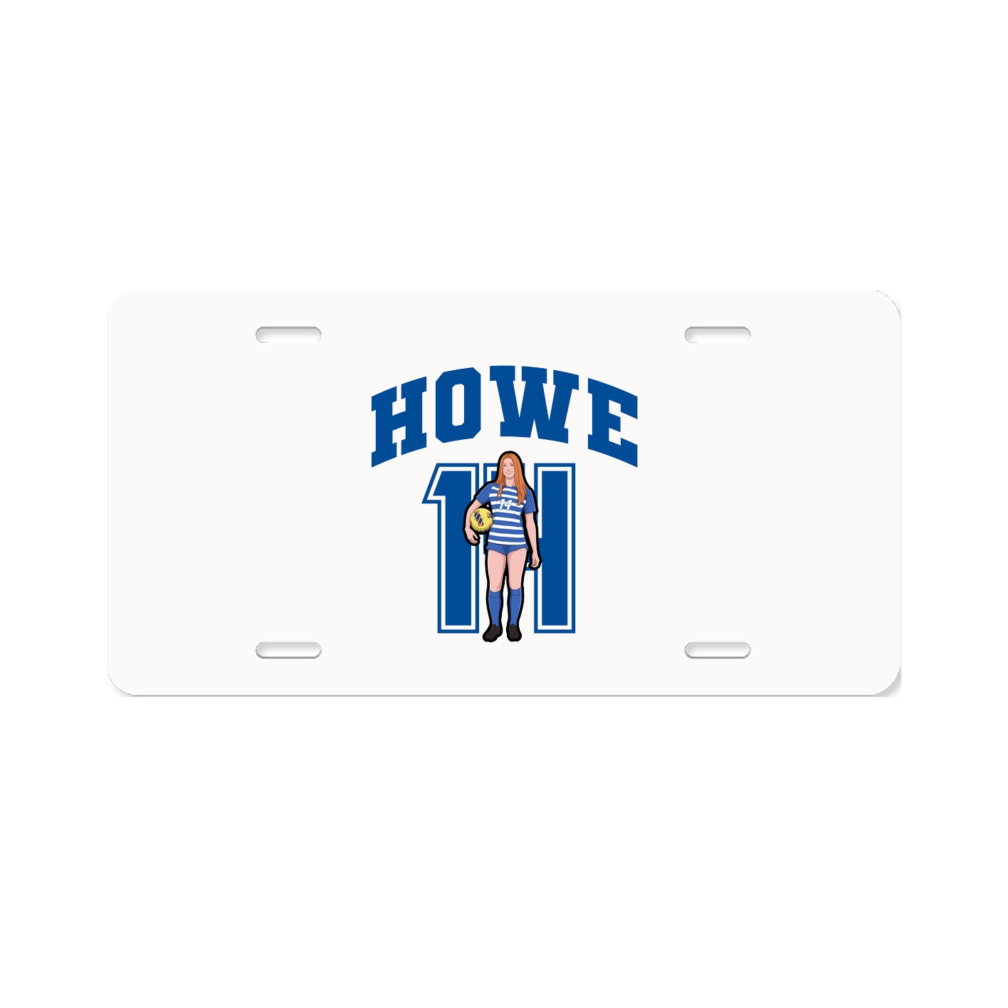 License Plate — Number in Classic