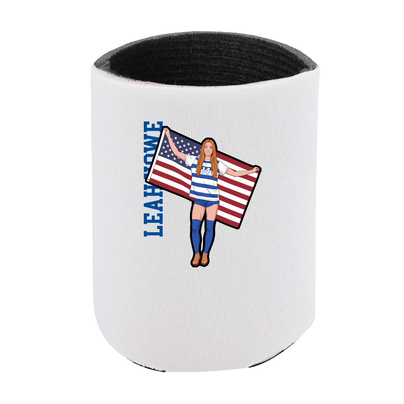 Can Holder — Name Vertical in White