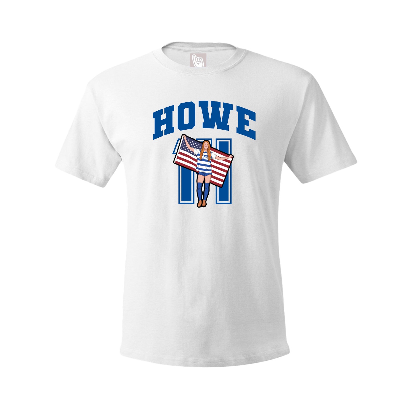 Youth Tee — Number in White