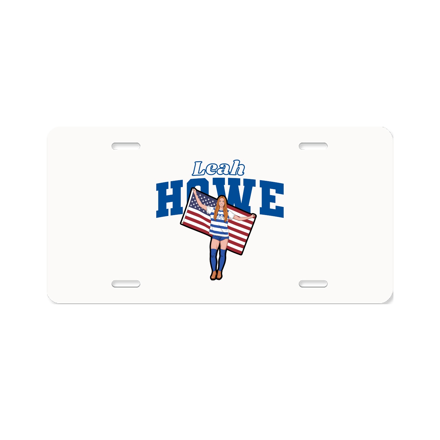License Plate — Name Arch in Classic