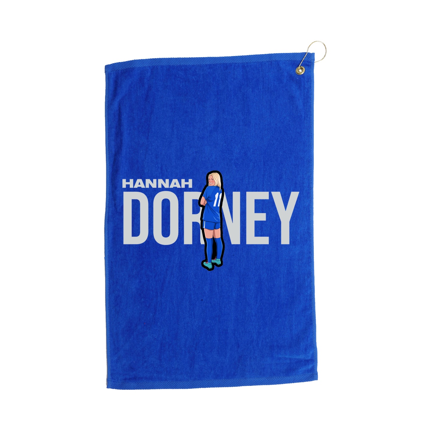 Golf Towel — Player Name in Royal