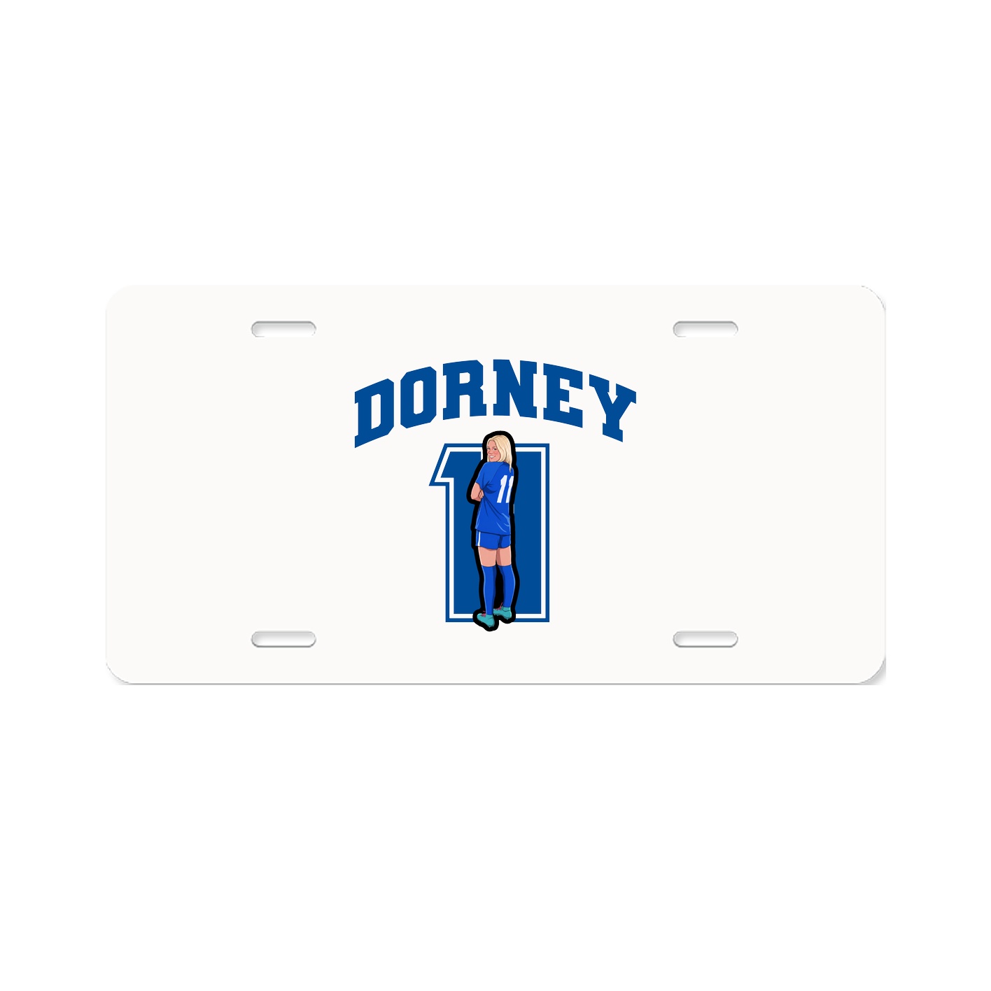 License Plate — Number in Classic