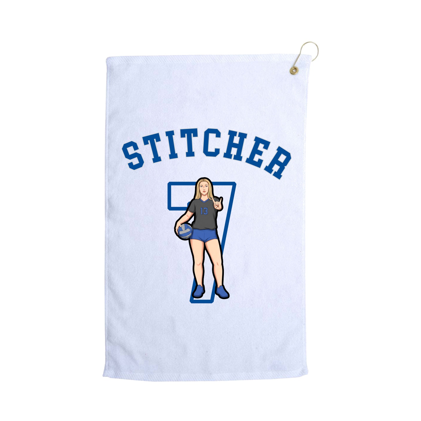 Golf Towel — Shirsey Arch in White