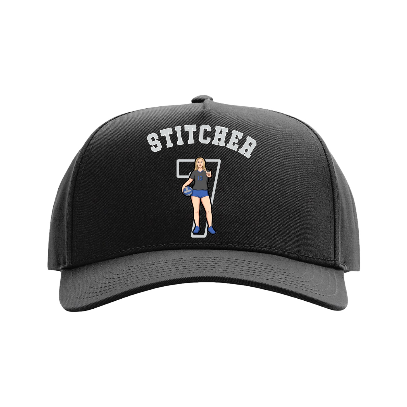 Full Fabric Five-Panel Champ Cap