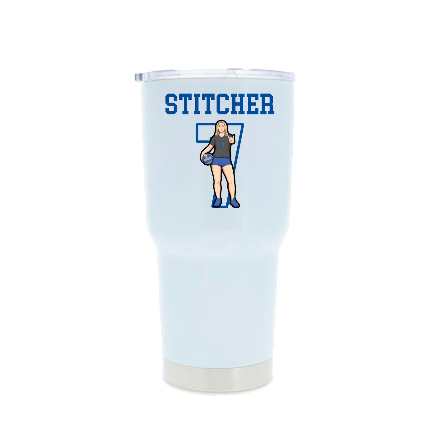 30oz Stainless Steel Tumbler — Shirsey in White