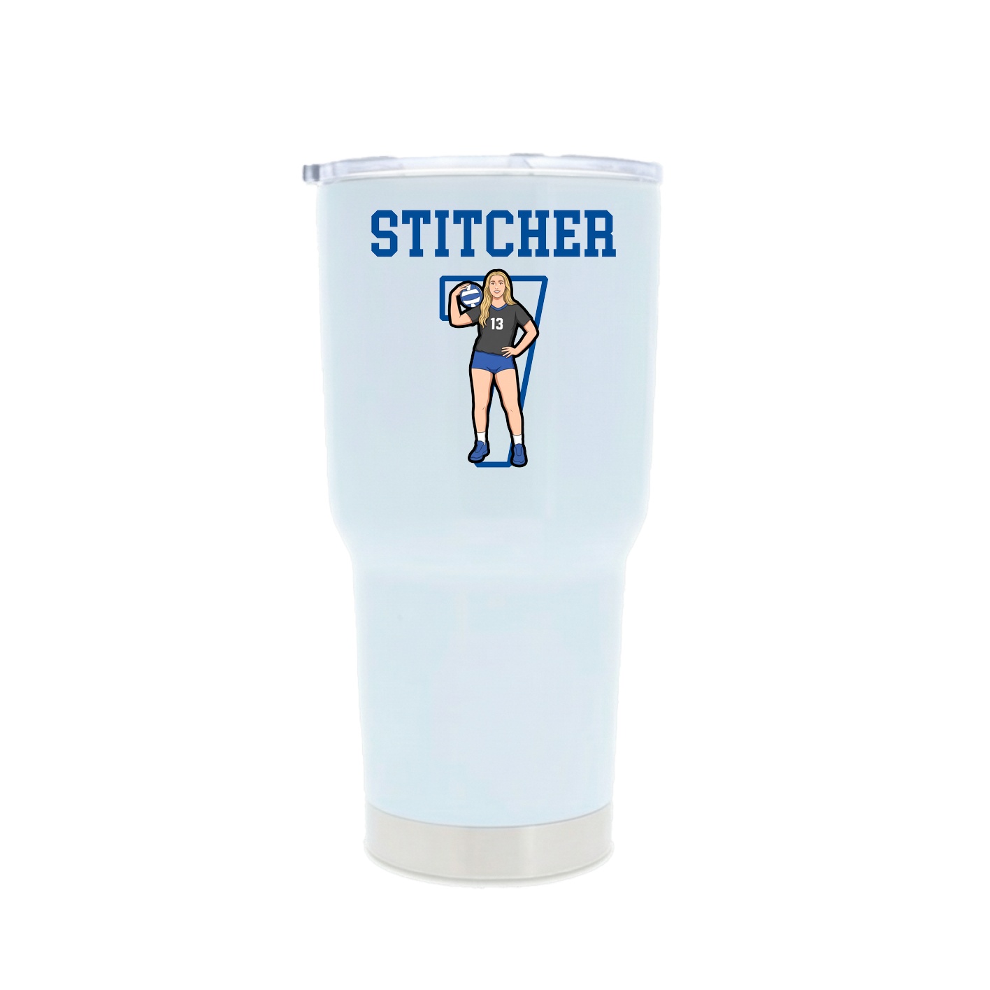 30oz Stainless Steel Tumbler — Shirsey in White