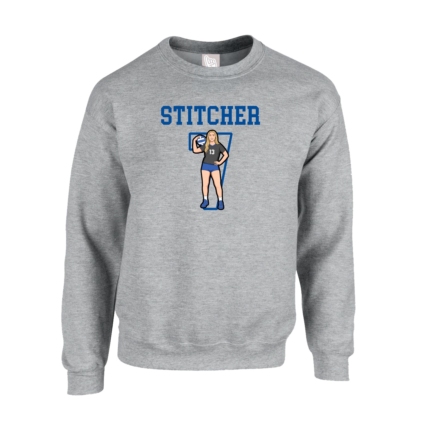 Fleece Crew — Shirsey in Grey
