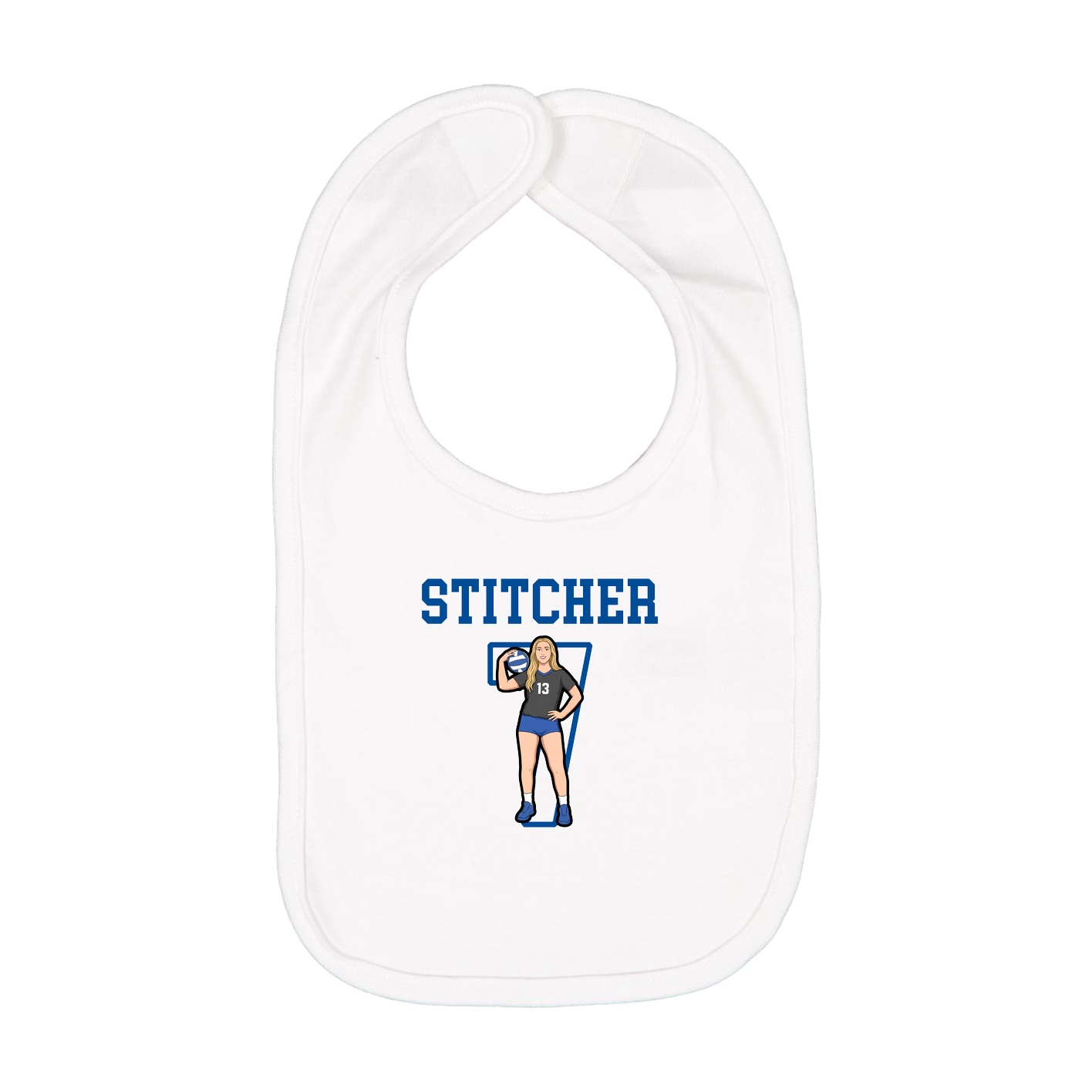 Infant Bib — Shirsey in White