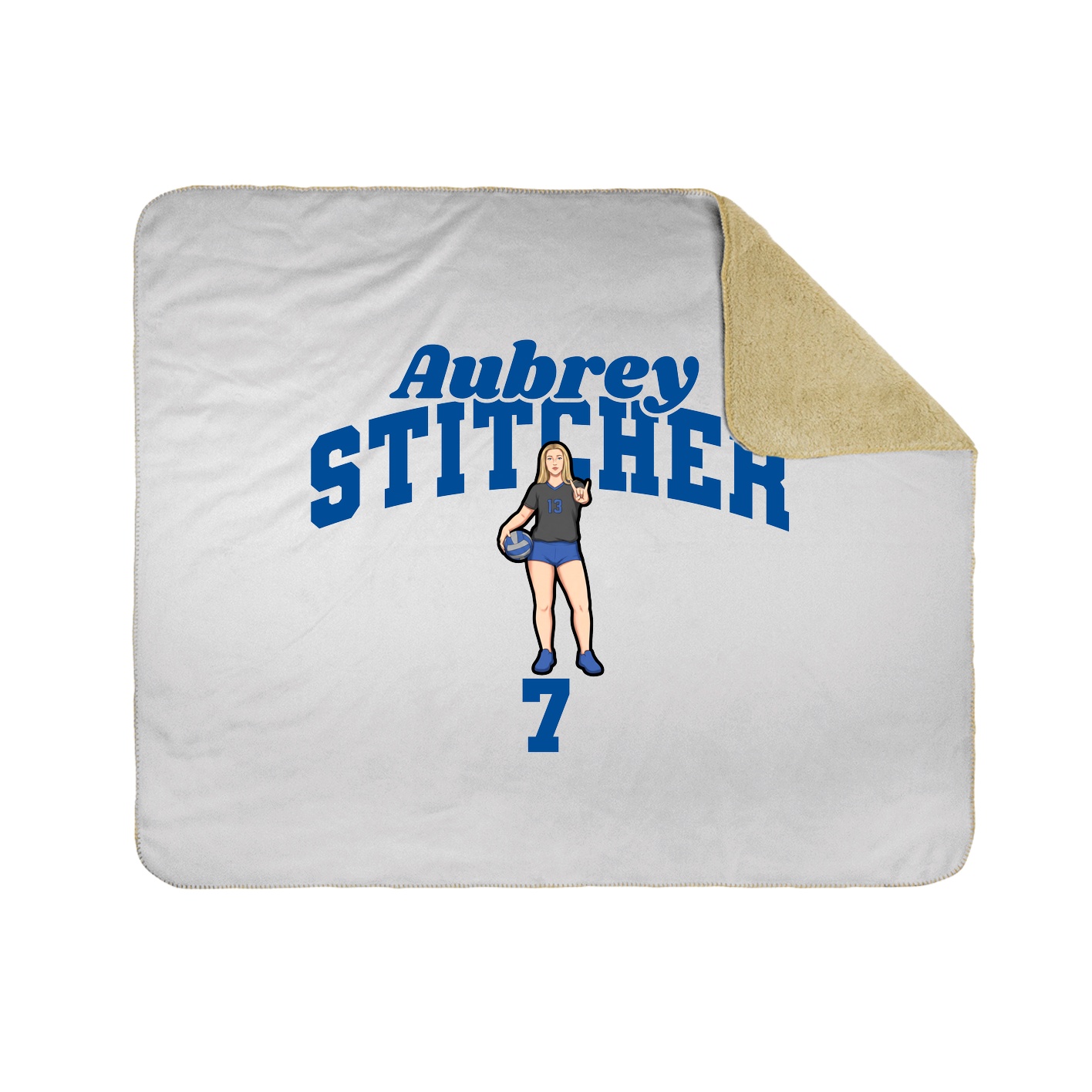 Throw Blanket — Signature Arch in White