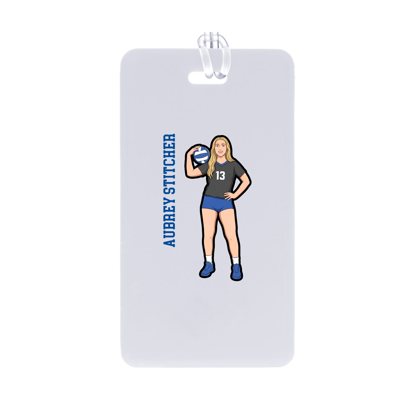 Bag Tag — Name Vertical in Classic