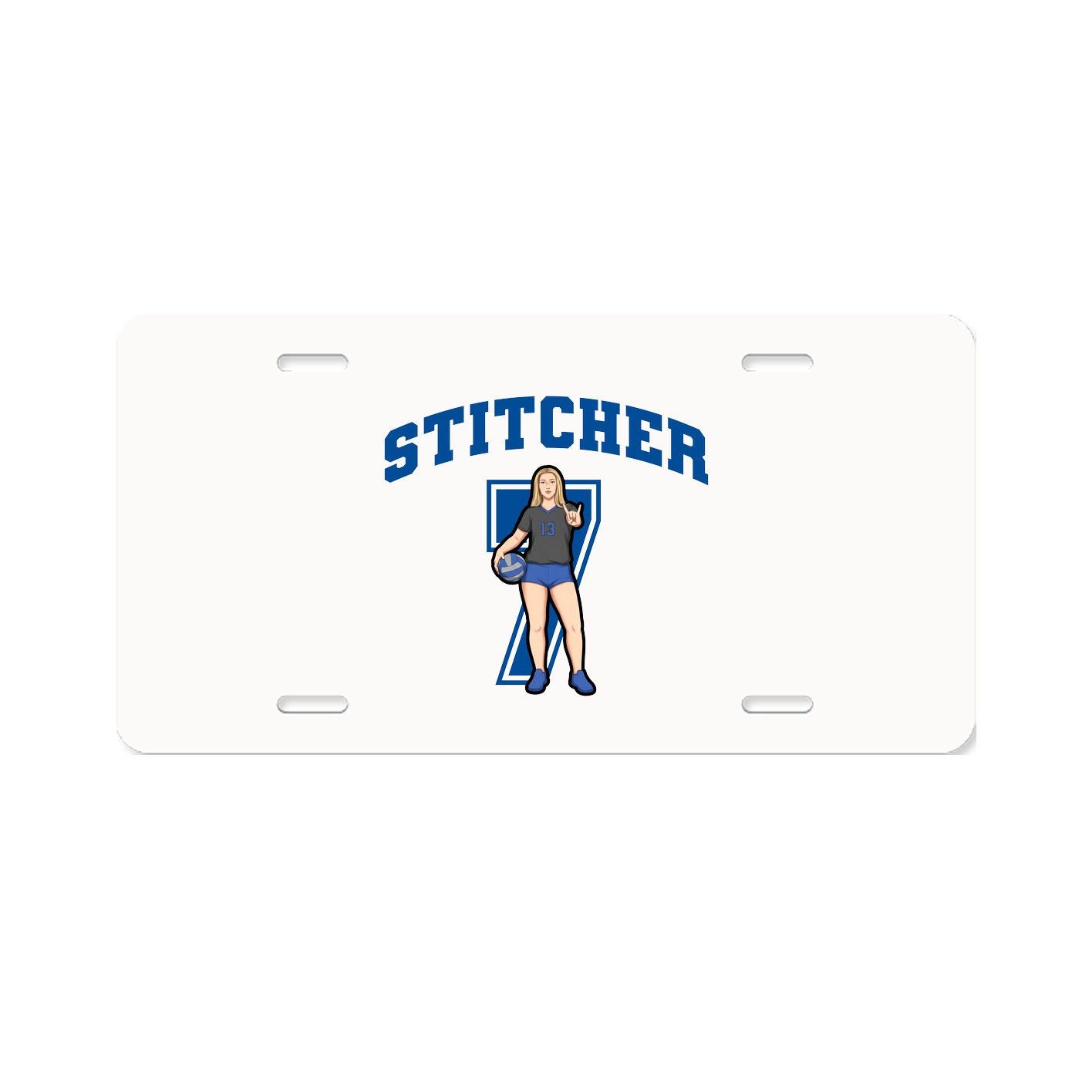 License Plate — Number in Classic