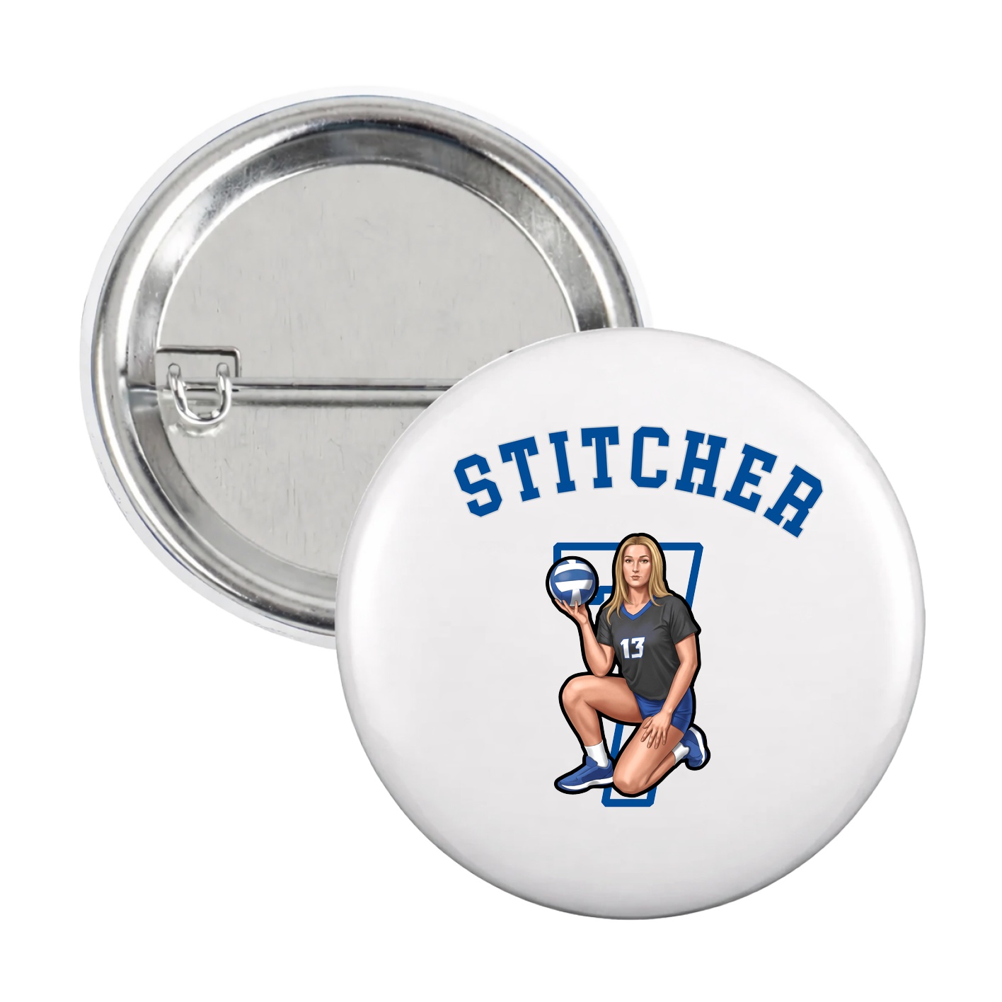Game Day Button — Shirsey Arch in White